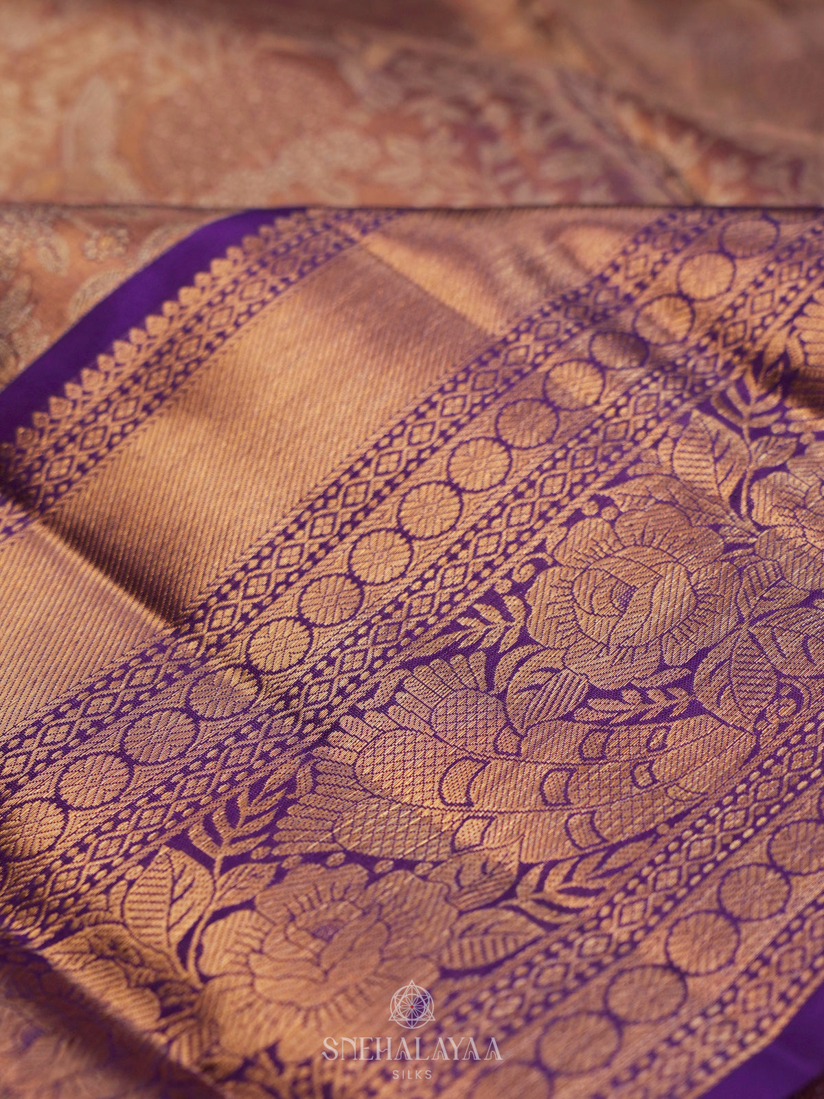 Rose Pink Kanjivaram Silk Saree