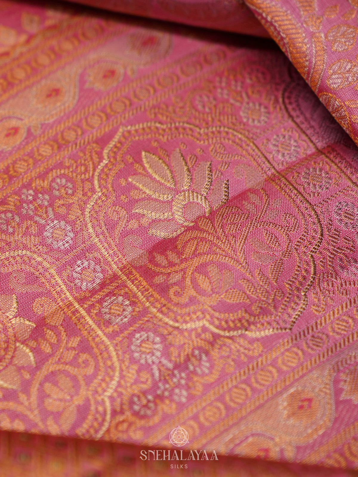 Pink Kanjivaram Silk Saree