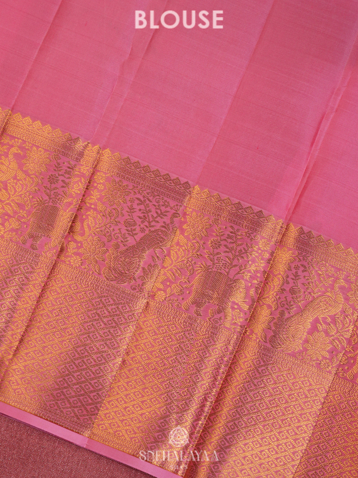 Pink Kanjivaram Silk Saree