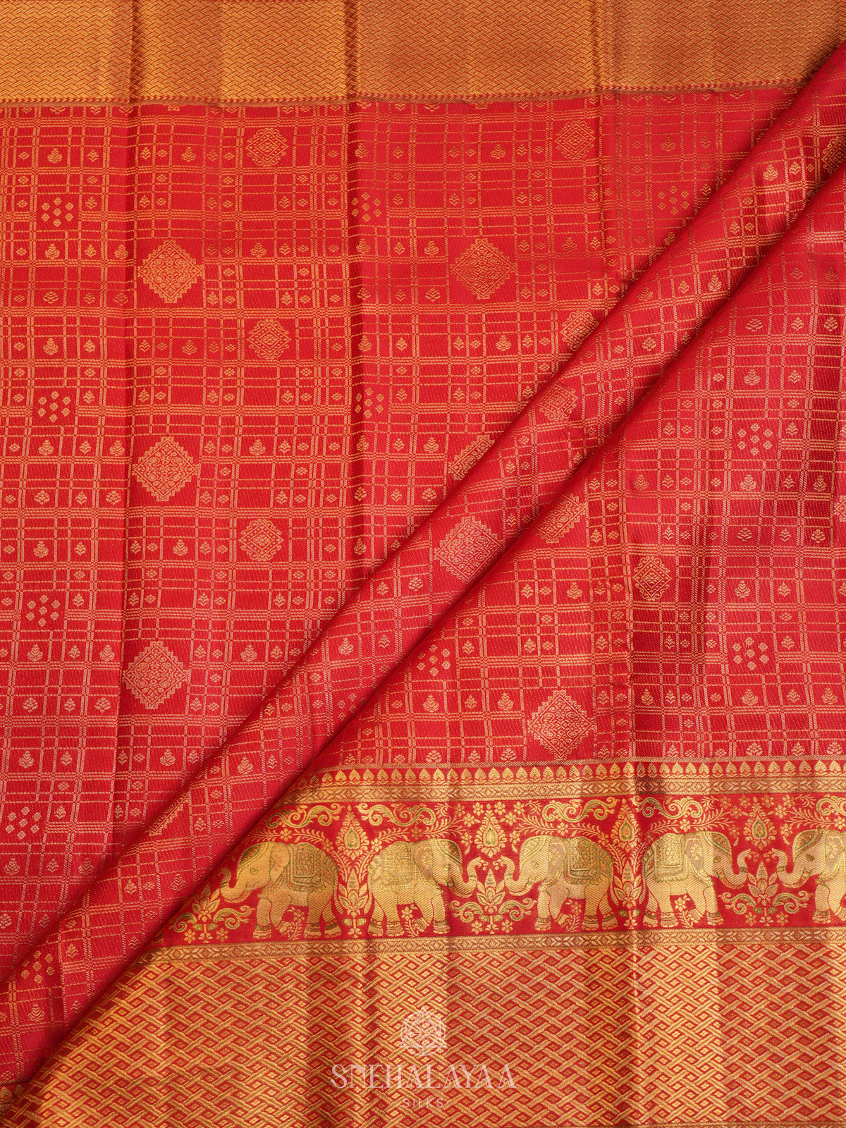 Red Kanjivaram Silk Saree
