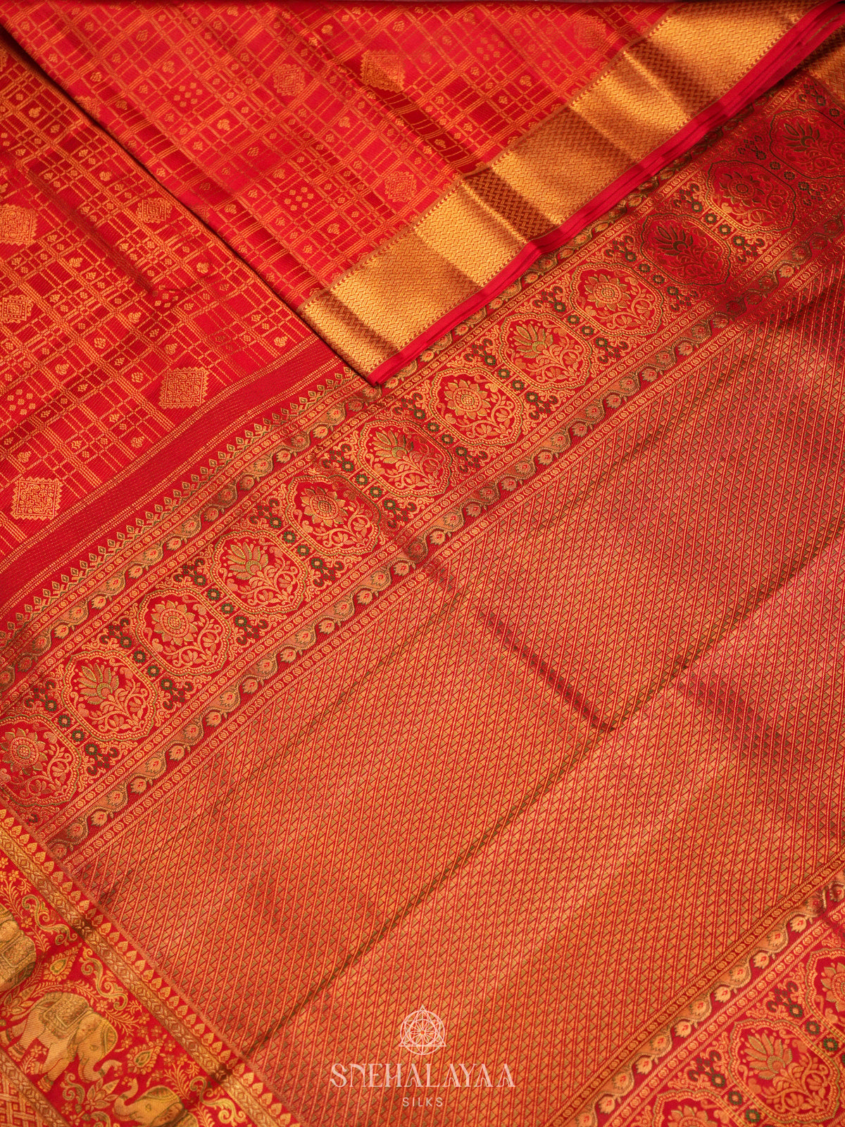 Red Kanjivaram Silk Saree