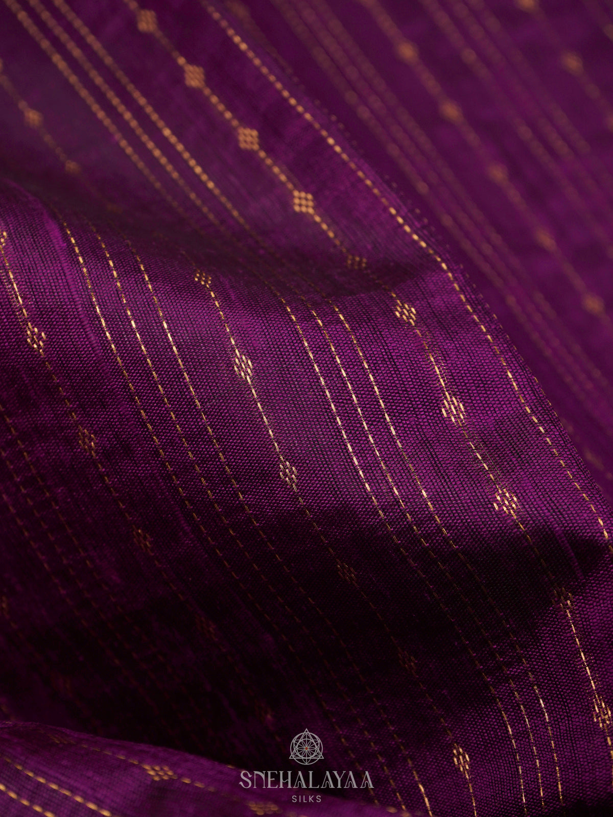 Magenta Dupion Silk Saree