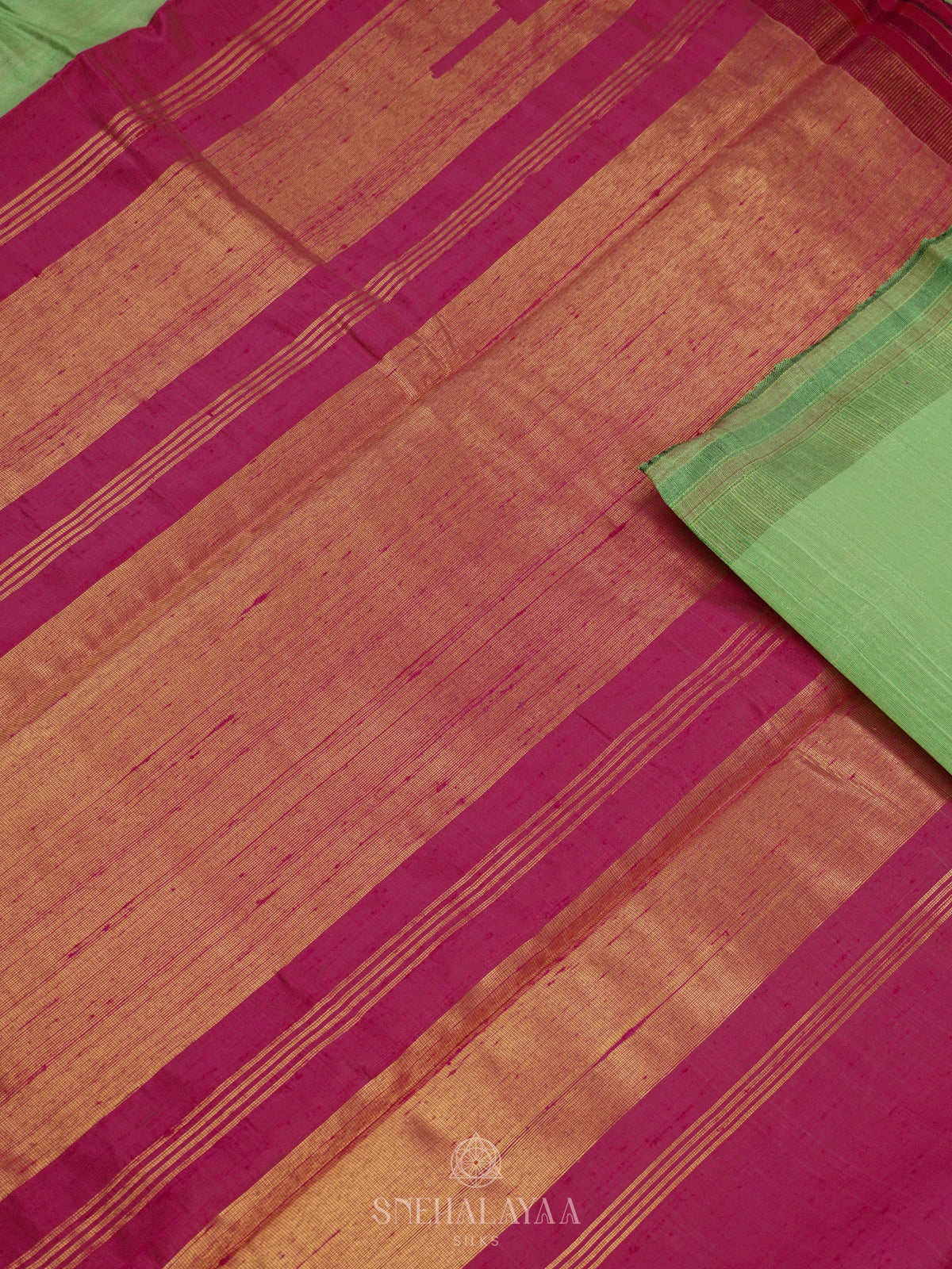 Pista Green Dupion Silk Saree
