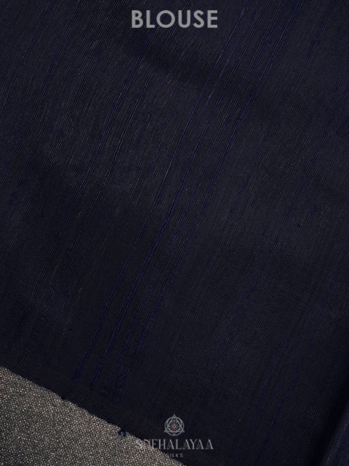 Black Dupion Silk Saree