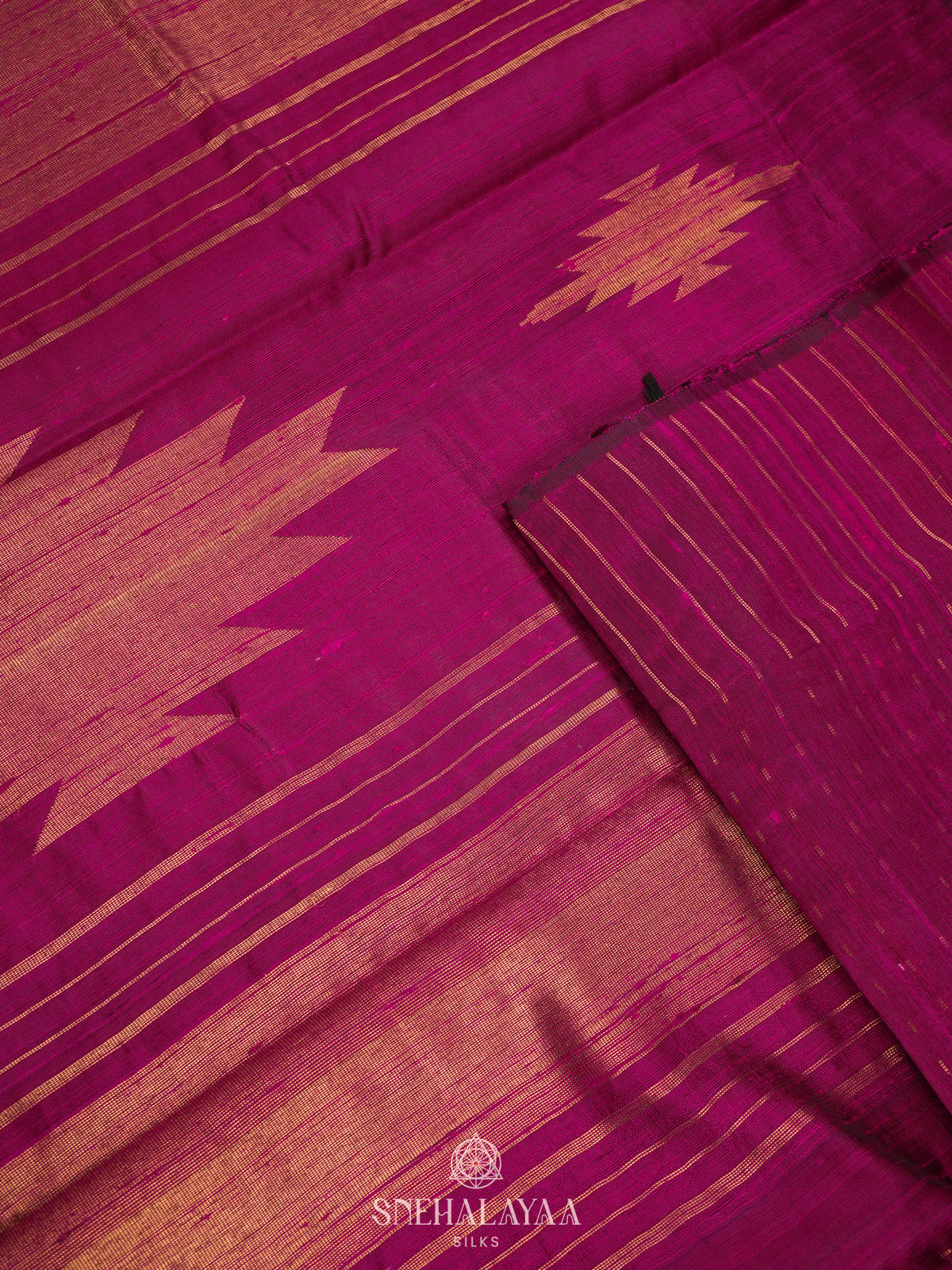 Pink Dupion Silk Saree