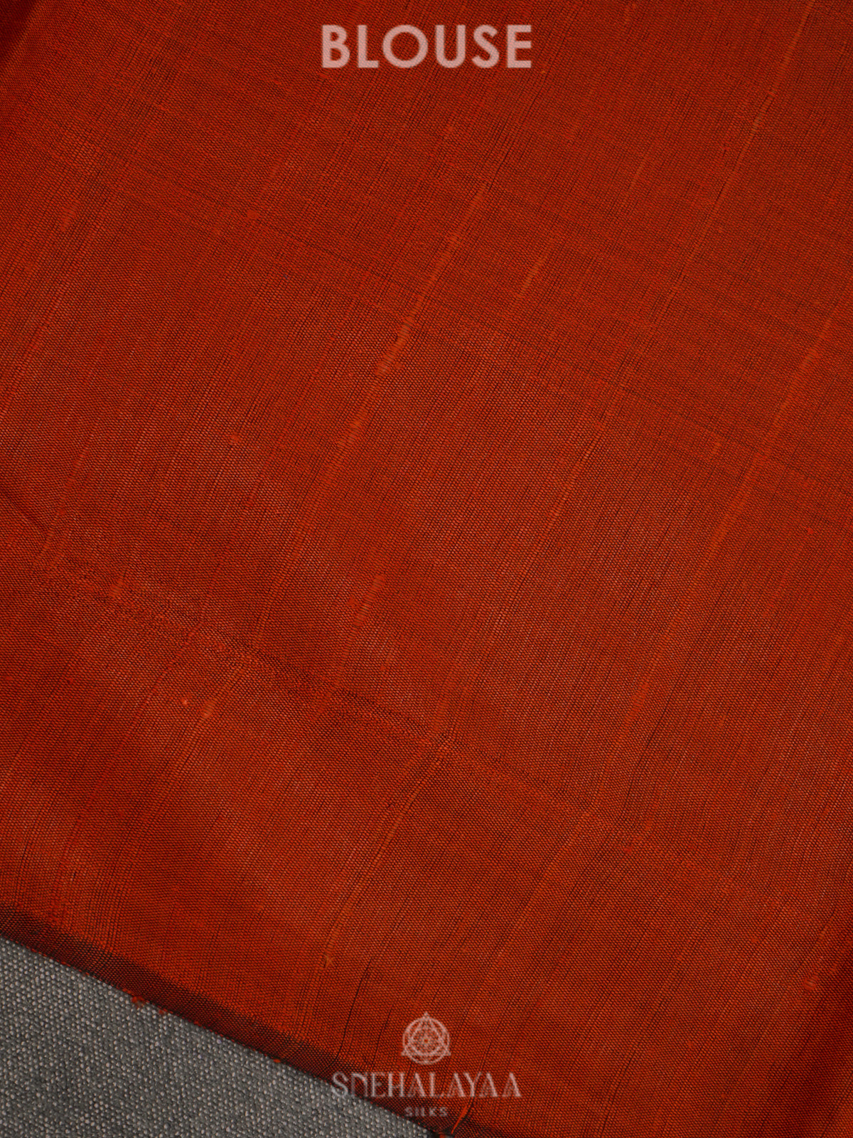 Orange Dupion Silk Saree