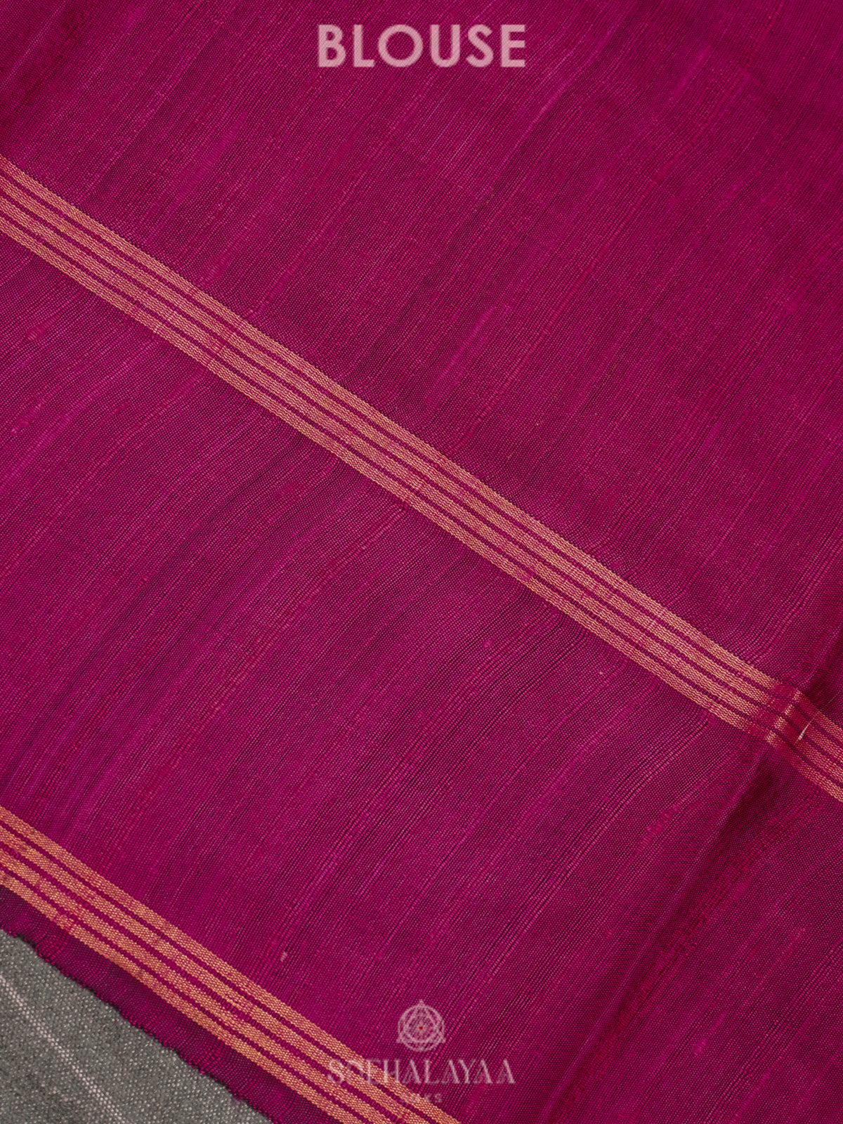 Magenta Dupion Silk Saree