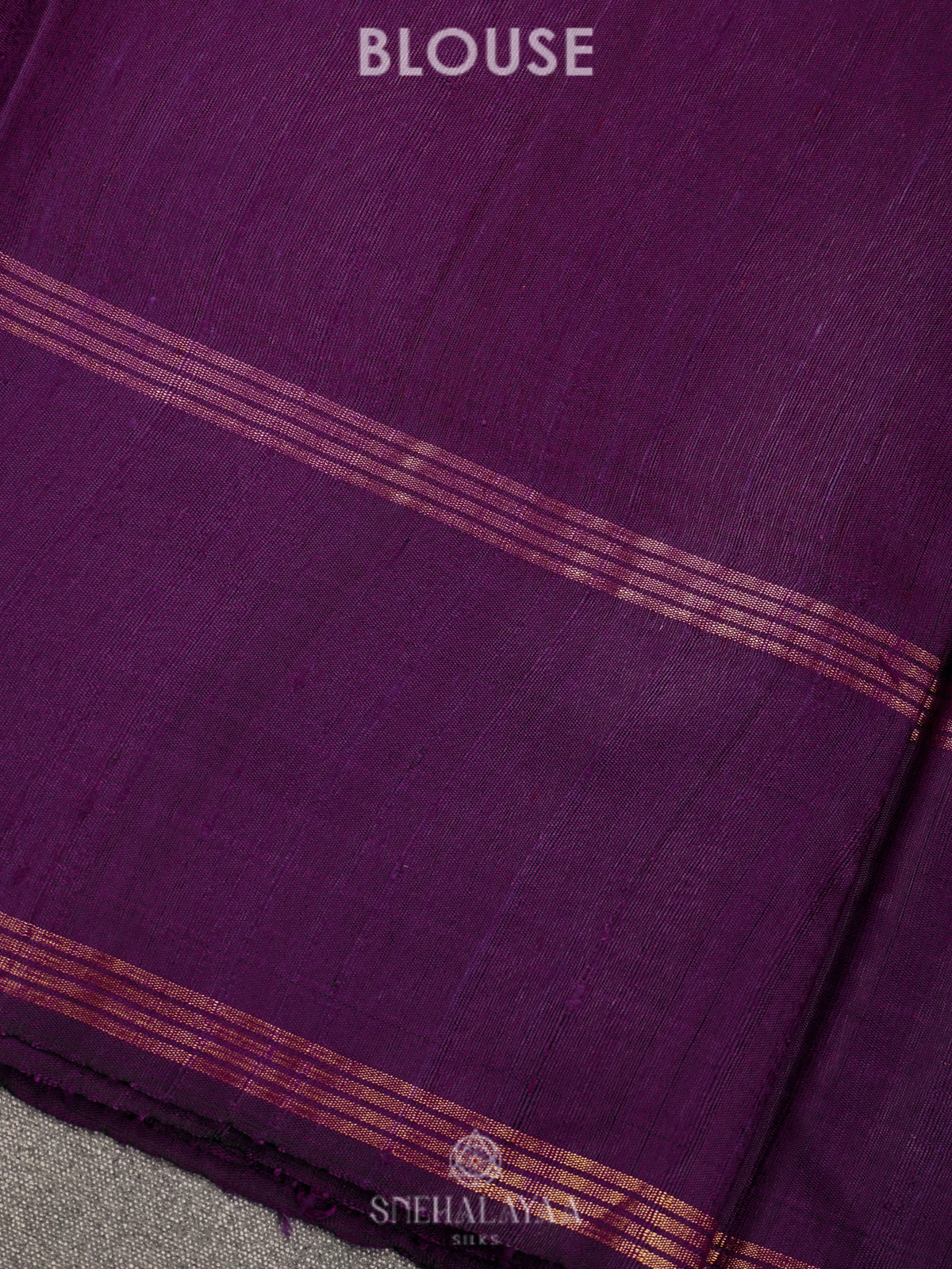 Purple Dupion Silk Saree
