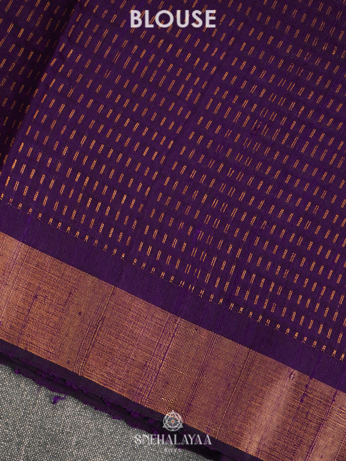 Purple Dupion Silk Saree