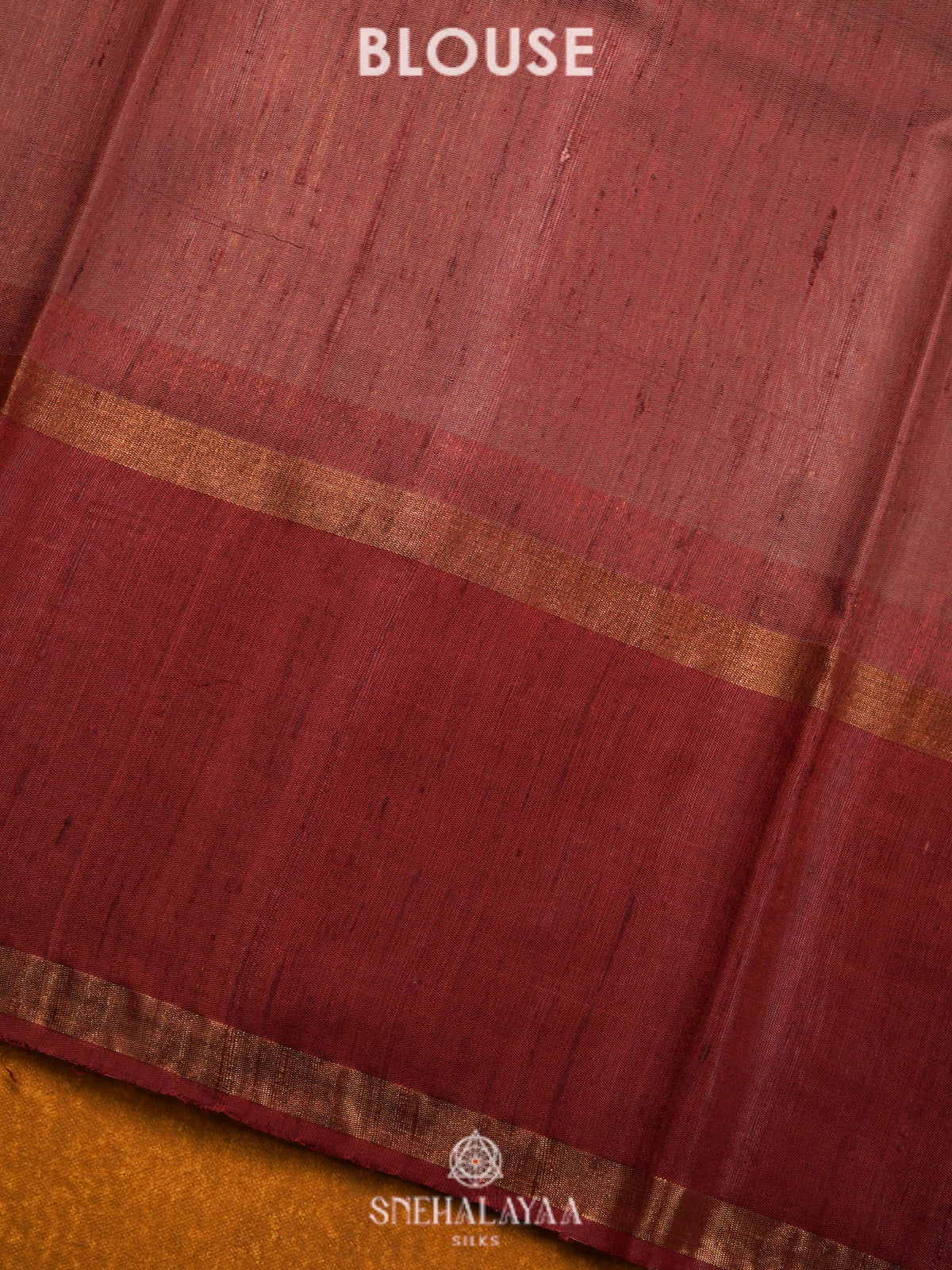 Golden Beige Dupion Silk Saree