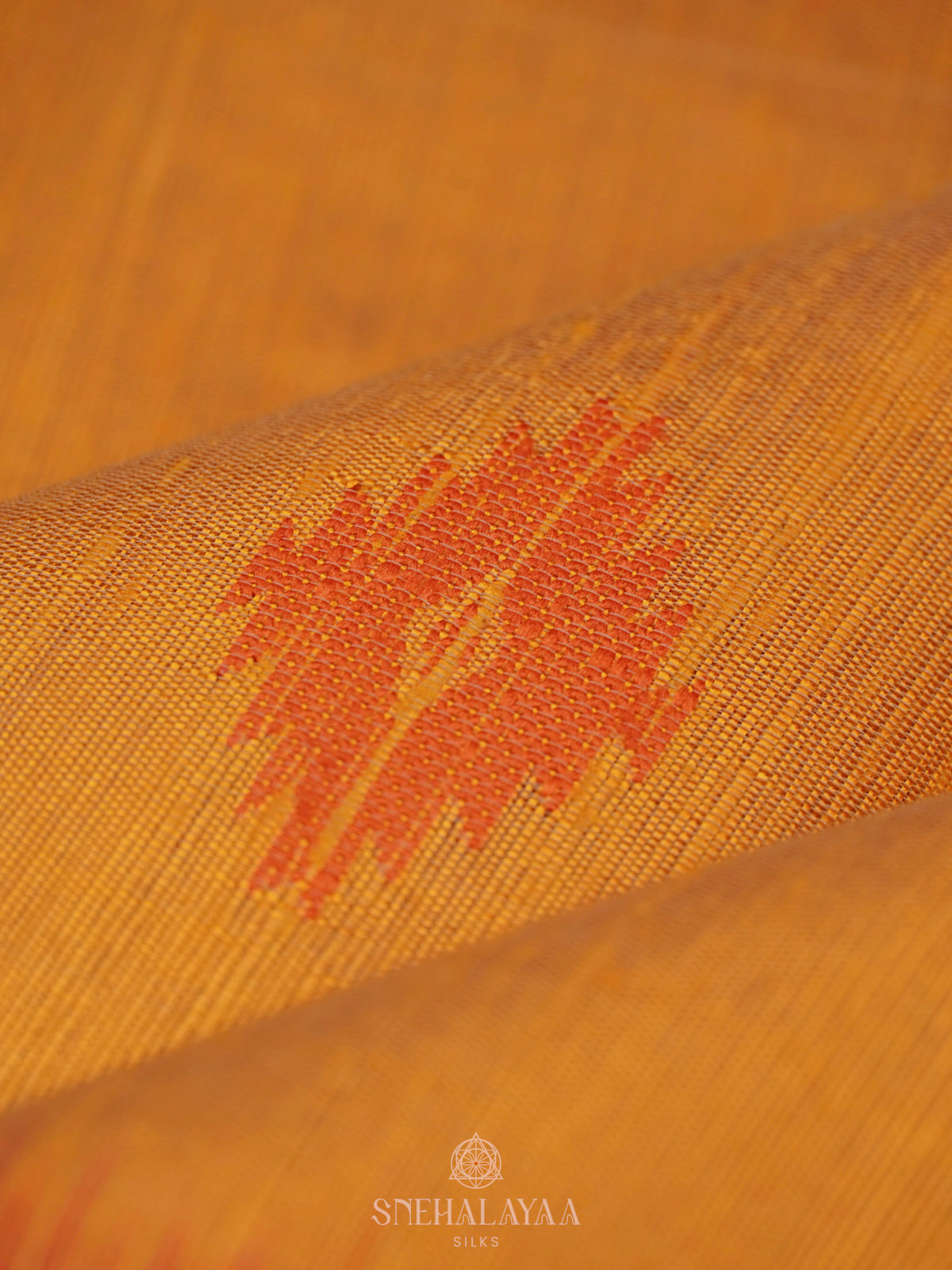 Pale Orange Dupion Silk Saree