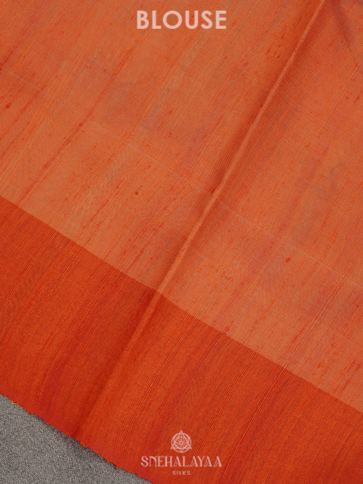 Pale Orange Dupion Silk Saree