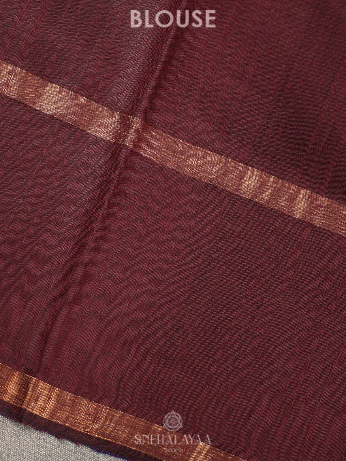 Brown Dupion Silk Saree