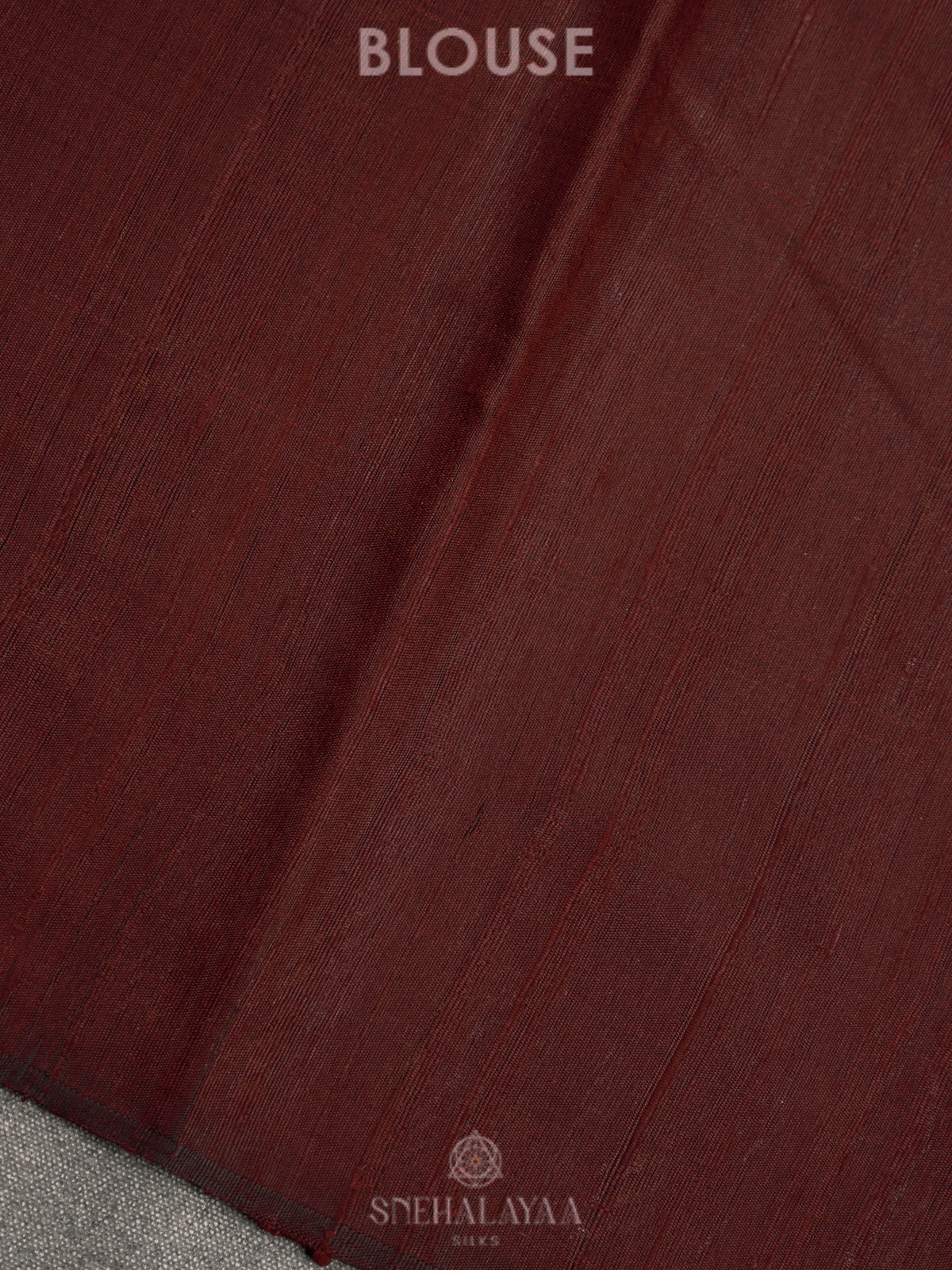 Brown Dupion Silk Saree
