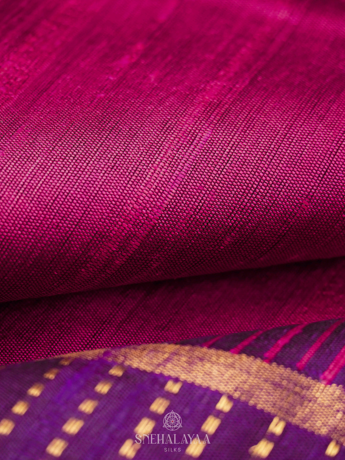 Pink Dupion Silk Saree