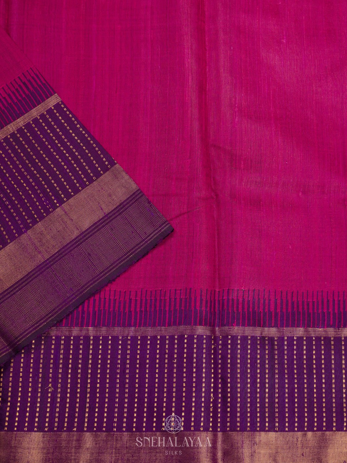 Pink Dupion Silk Saree