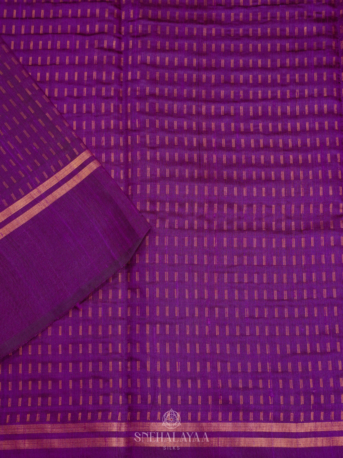 Purple Dupion Silk Saree