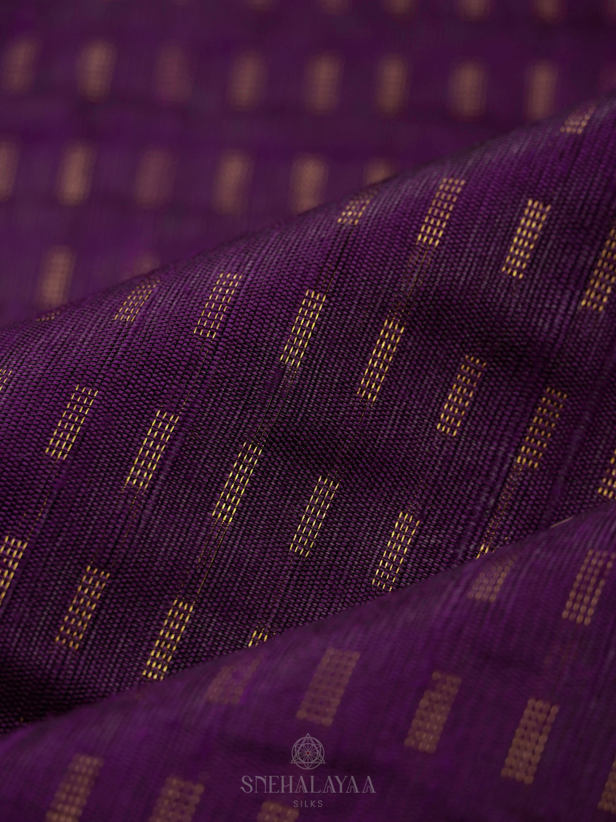 Purple Dupion Silk Saree