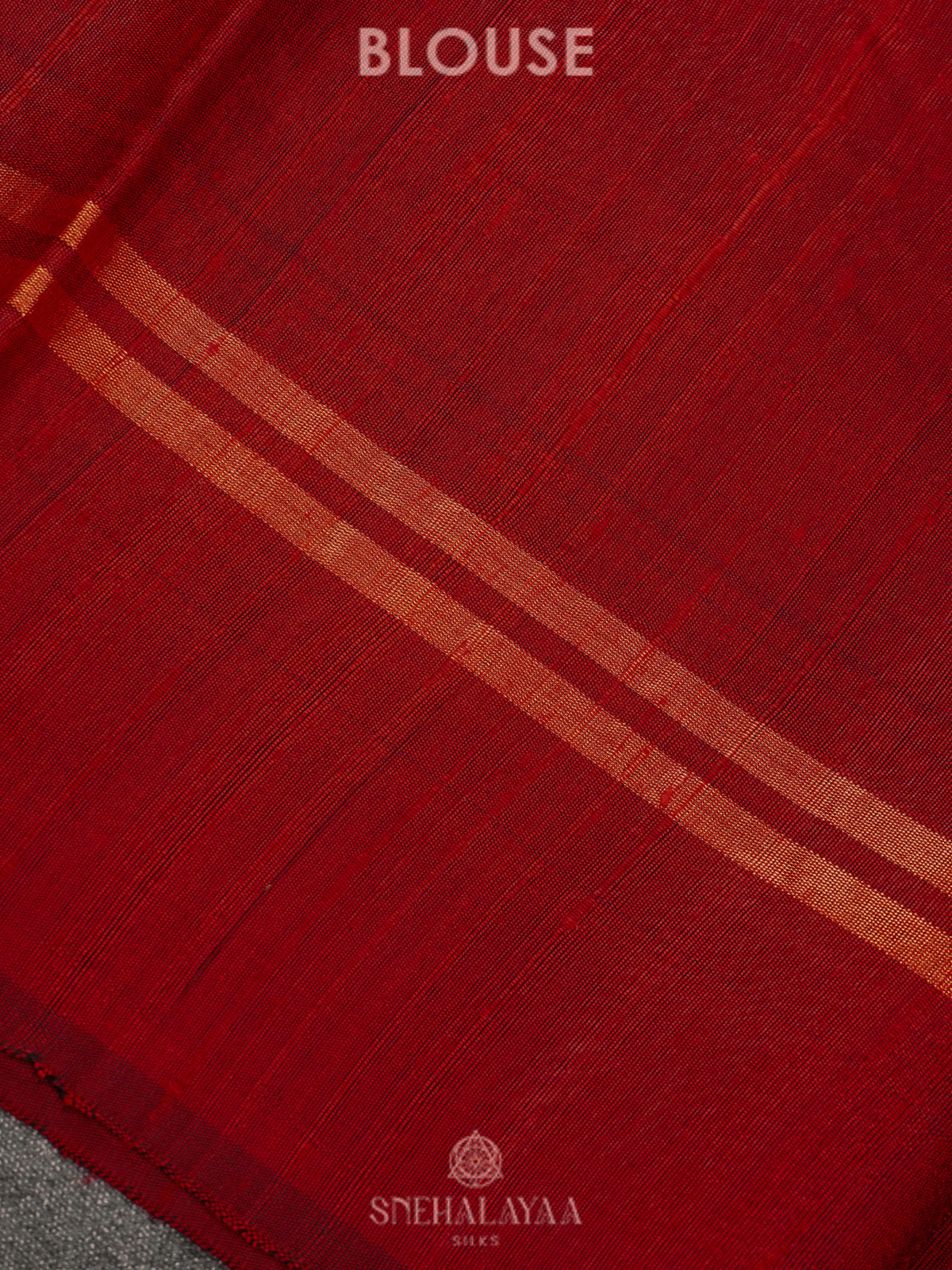 Red Dupion Silk Saree