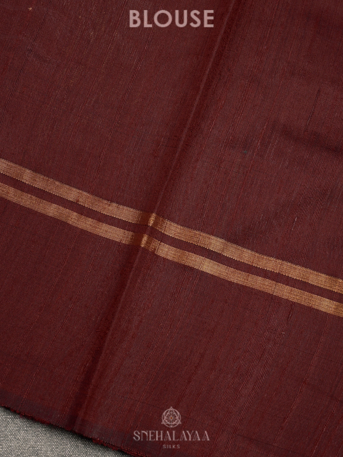 Brown Dupion Silk Saree