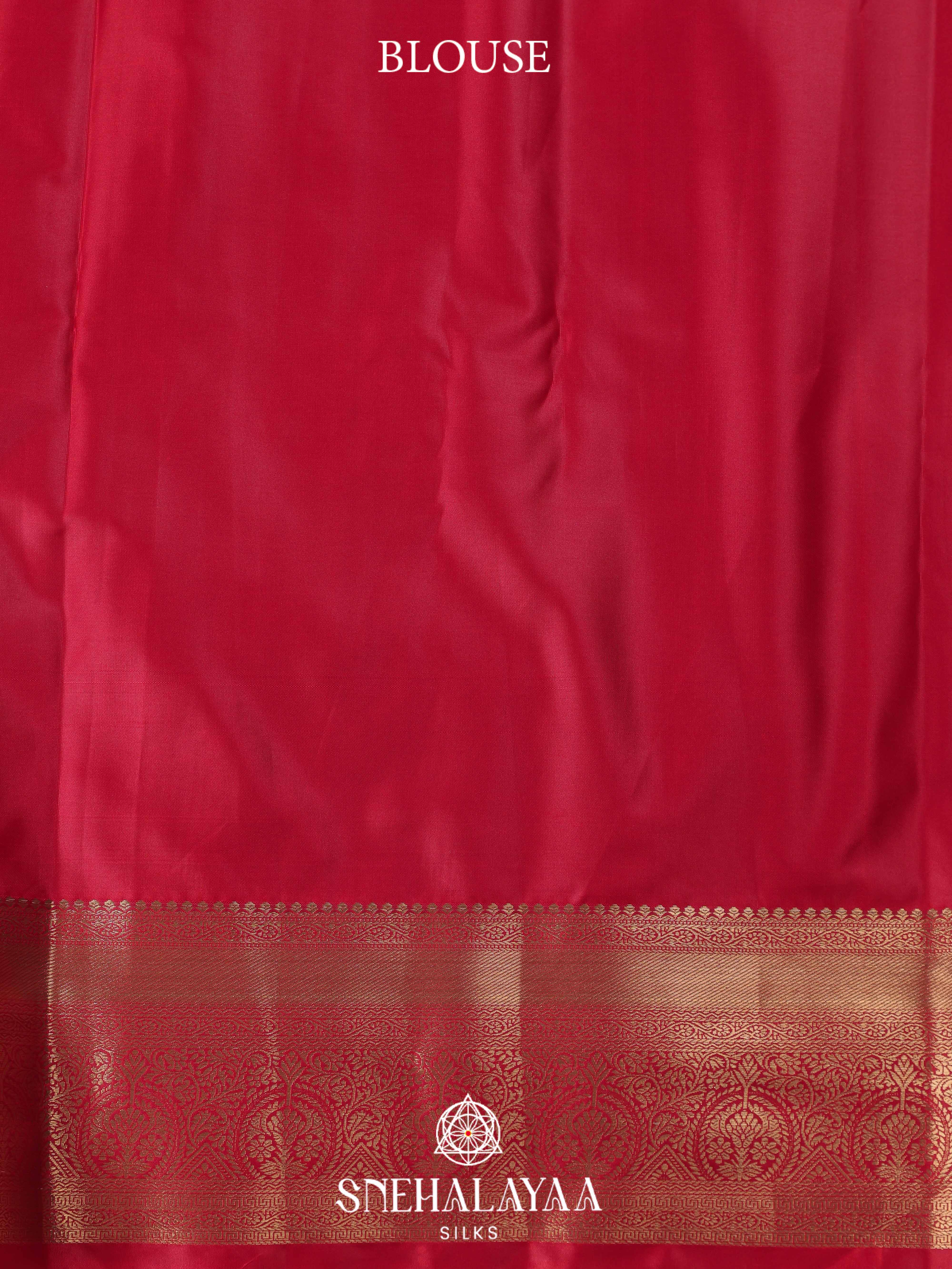 Red Art Silk Saree