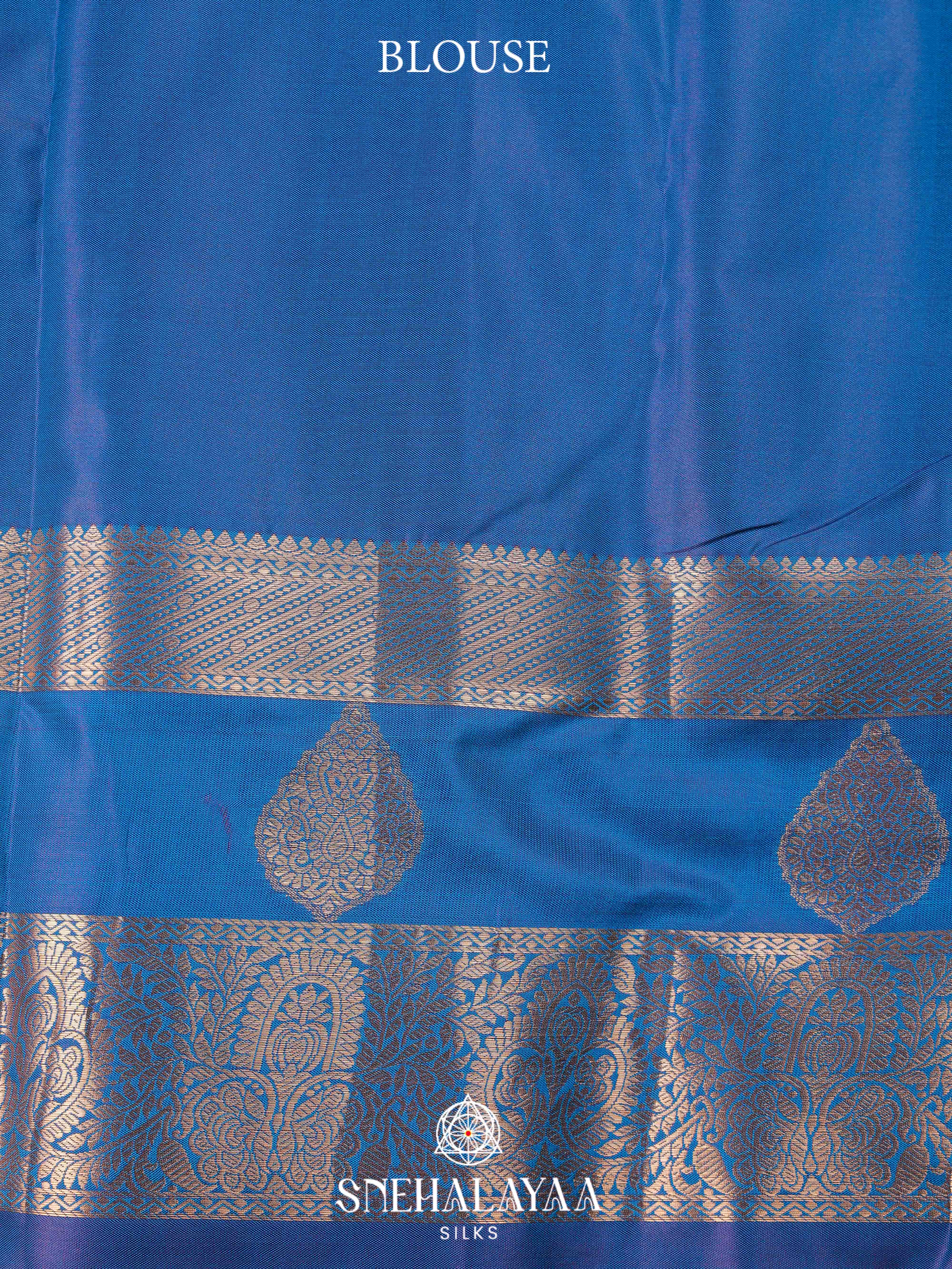 Blue Art Silk Saree