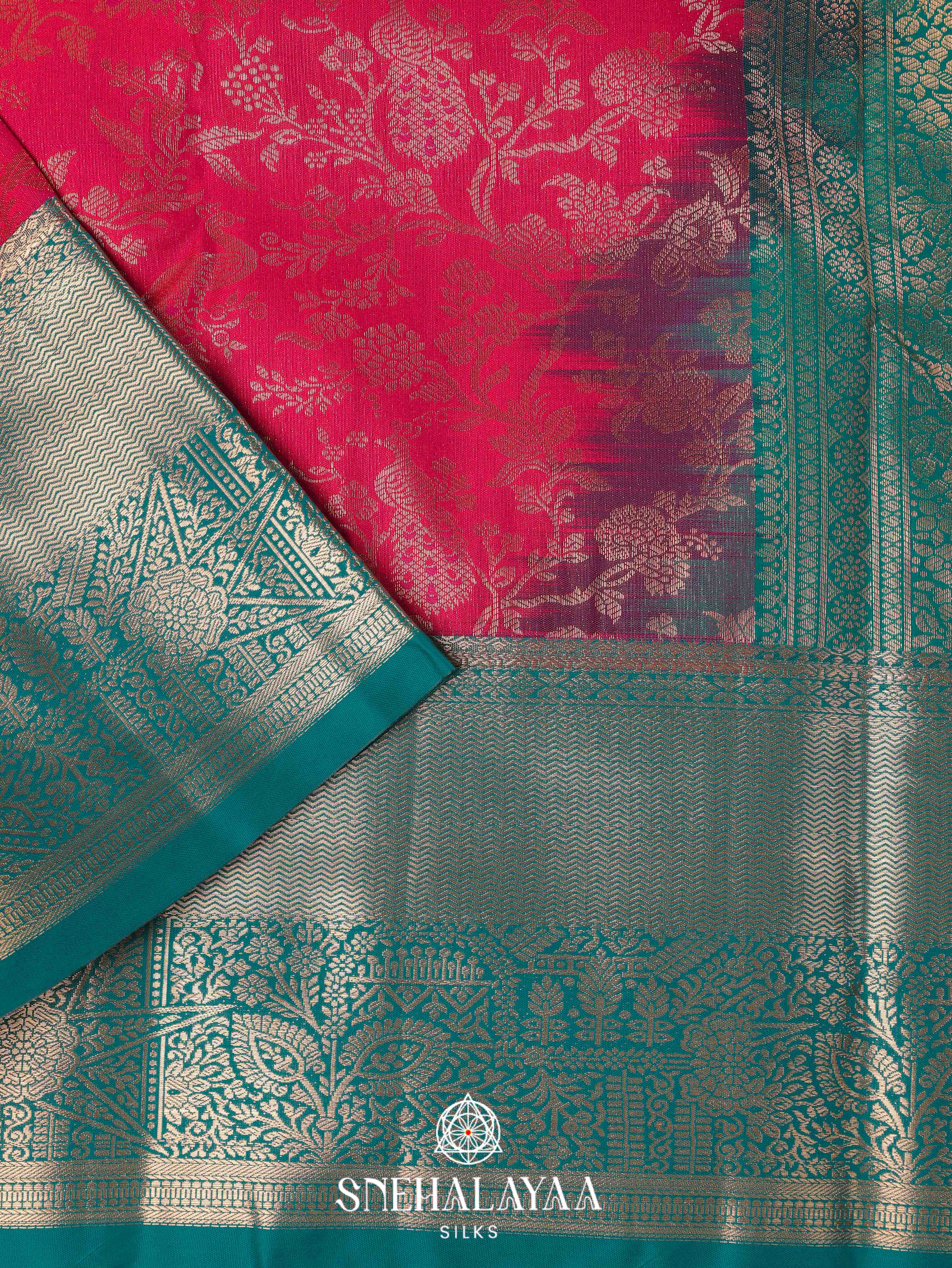 Red Art Silk Saree