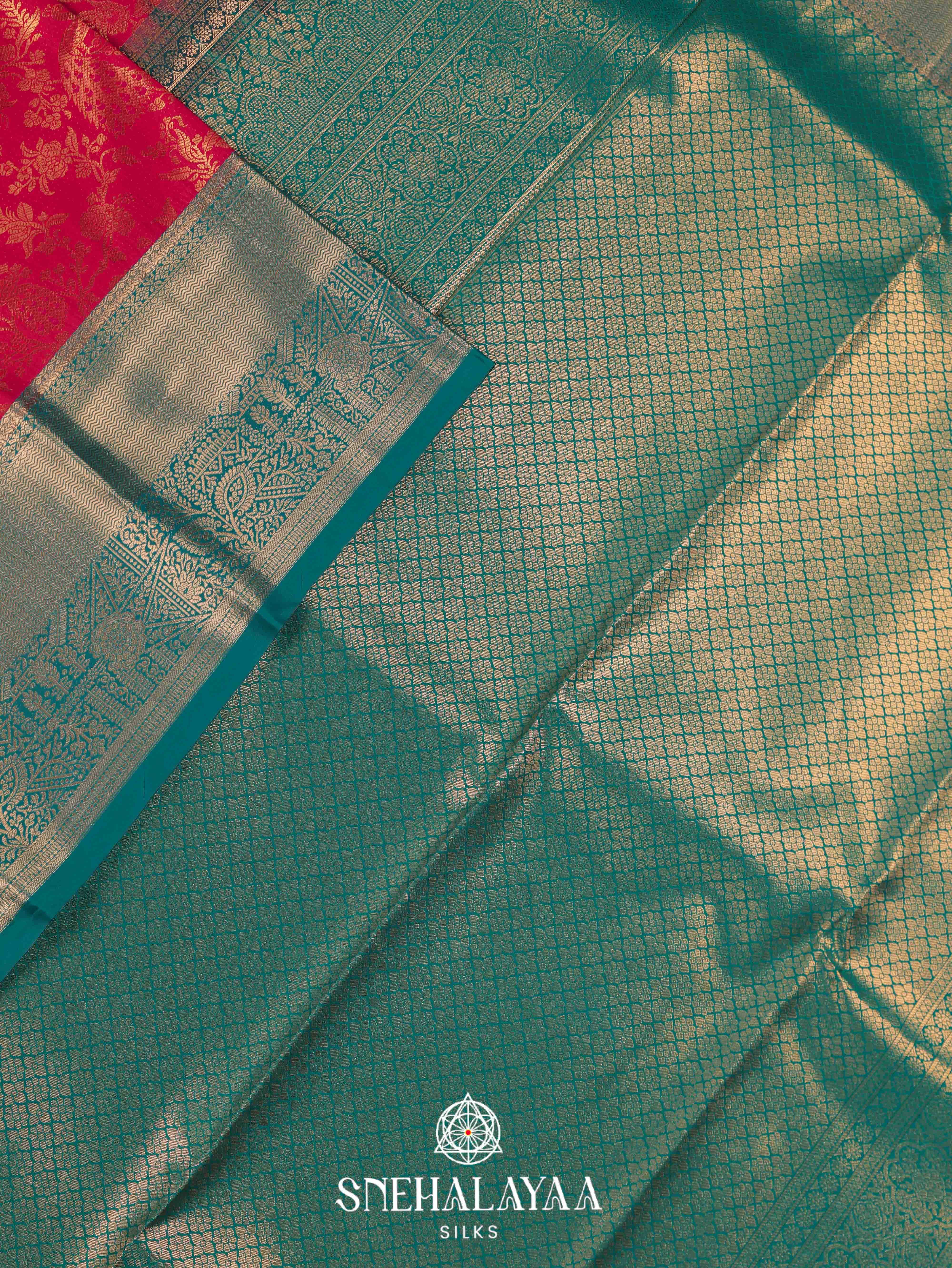 Red Art Silk Saree