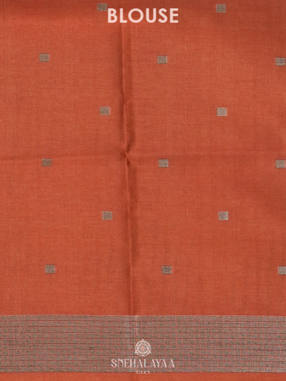 Orange Jute Saree