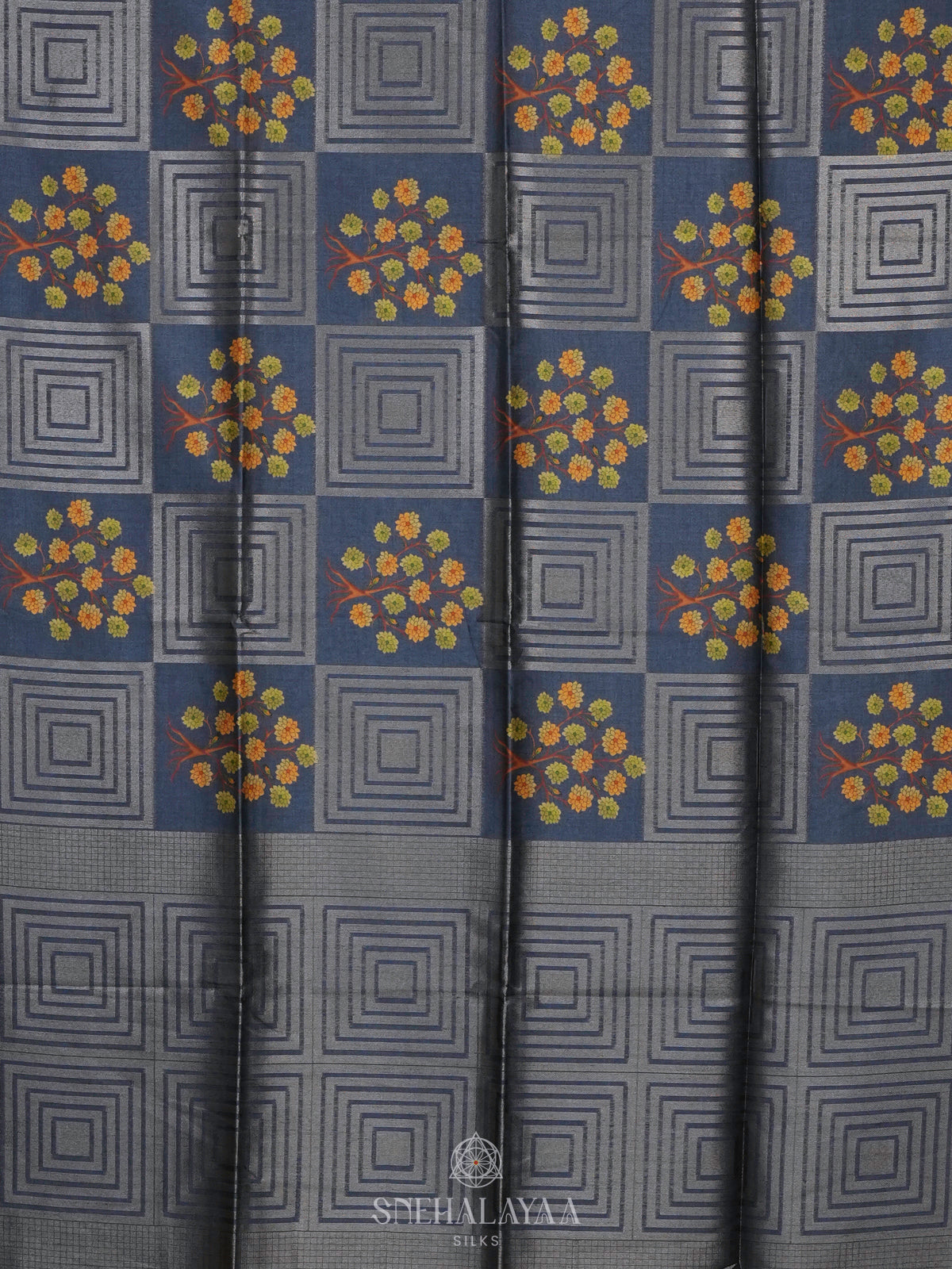 Grey Jute Saree