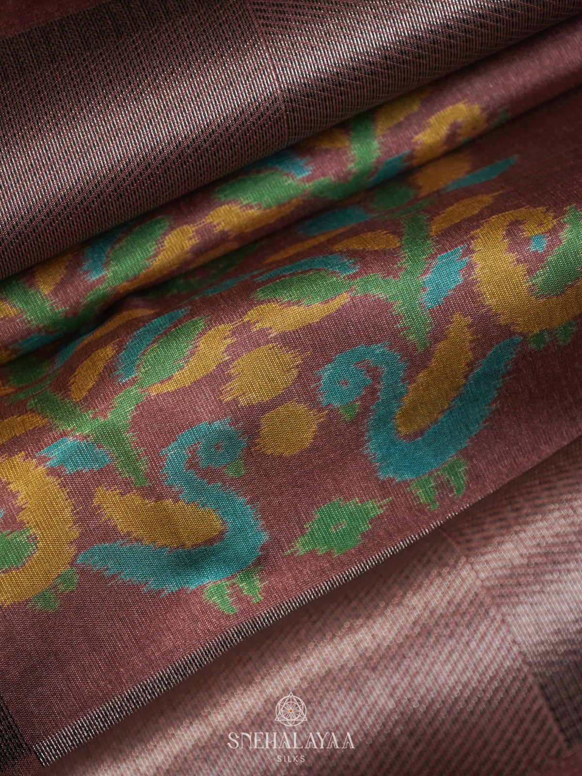 Brown Jute Saree
