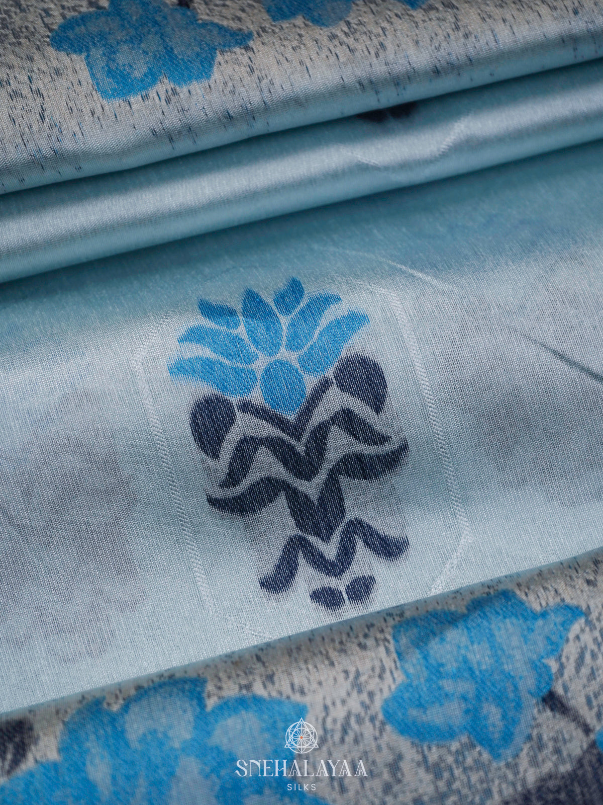 Blue Jute Saree