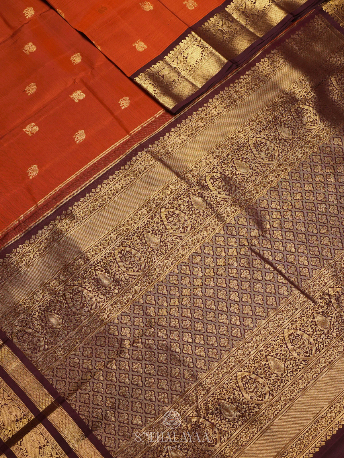 Forest Green Kanjivaram Silk Saree