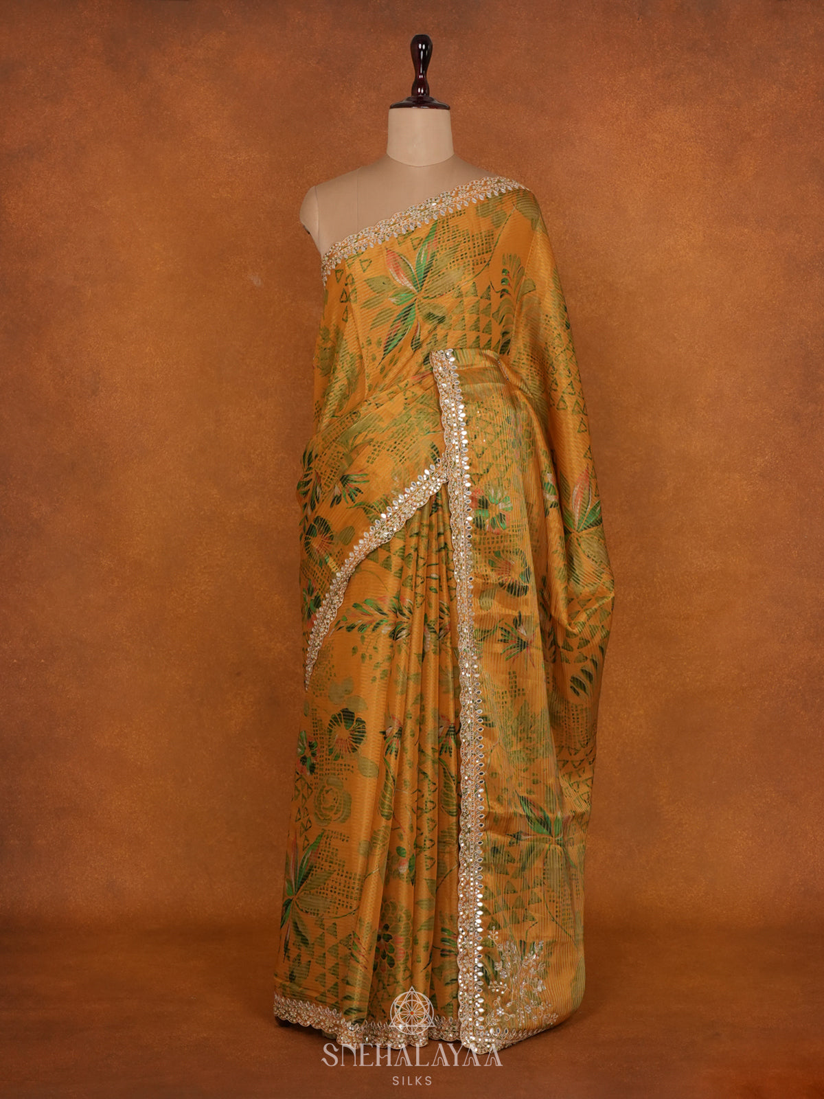 Yellow Designer Saree