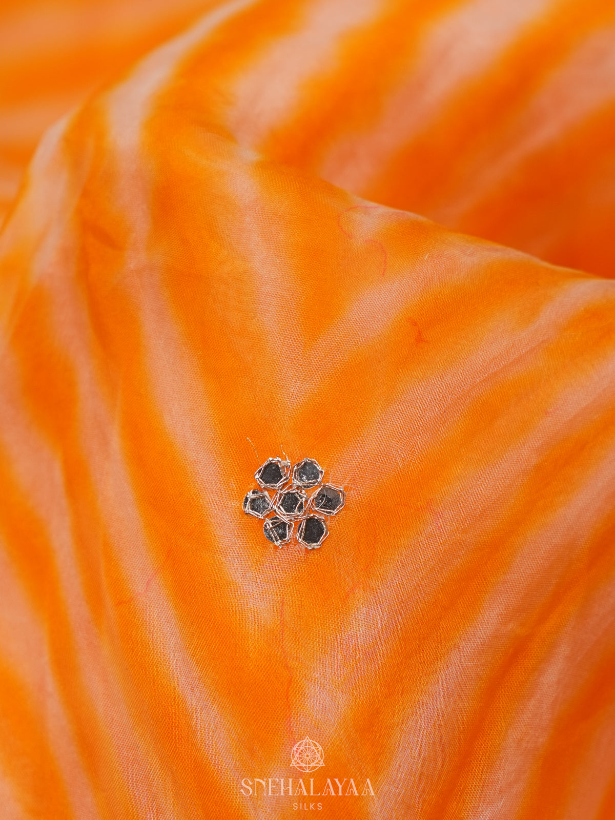 Orange Designer Saree