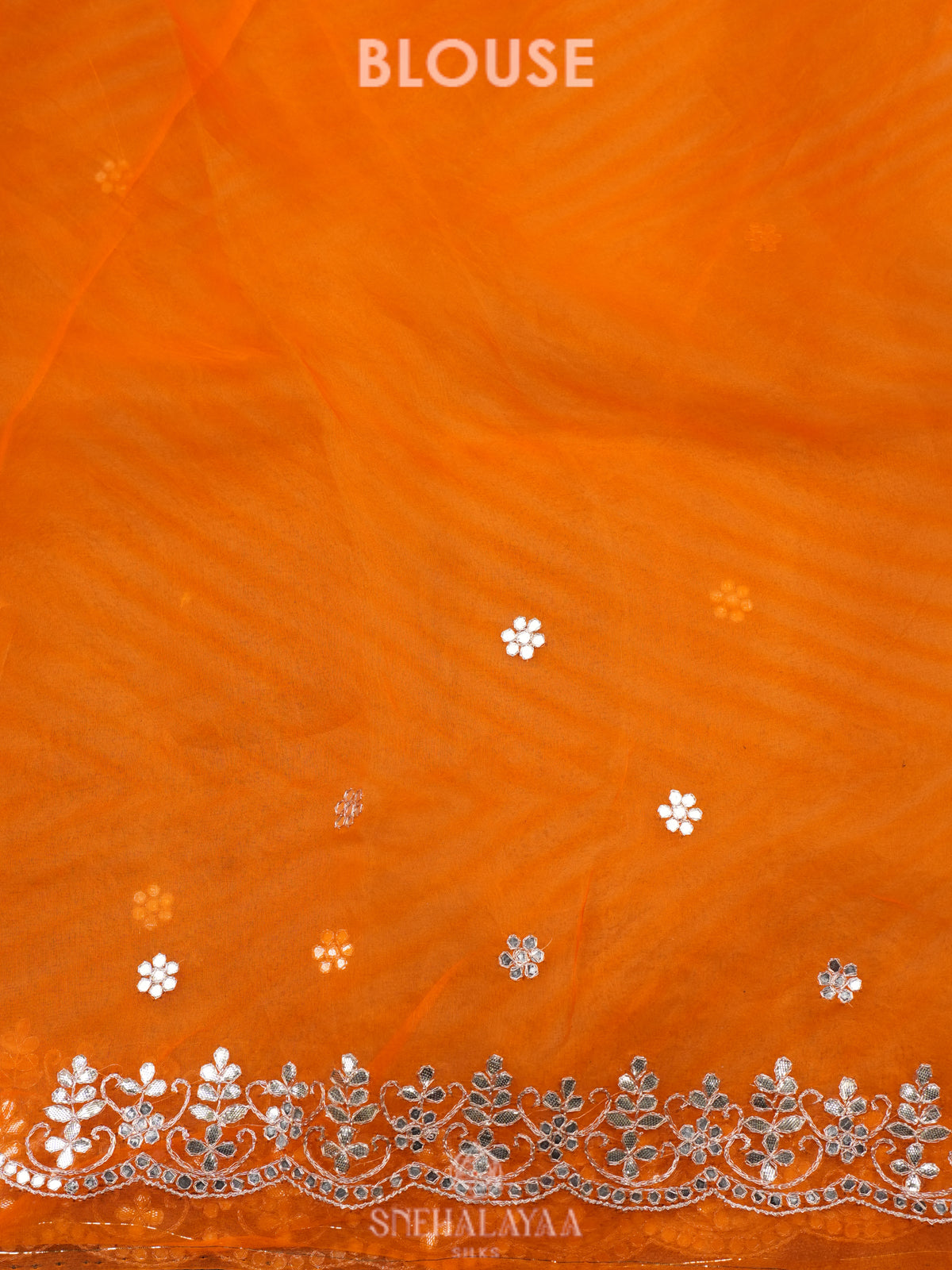 Orange Designer Saree