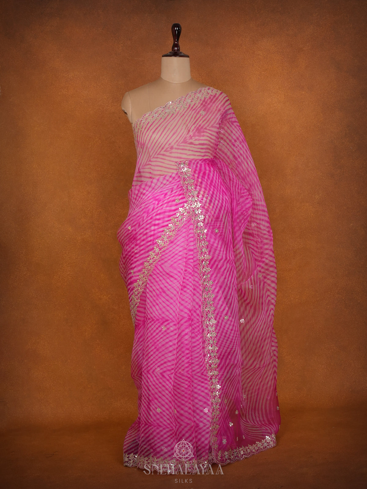 Pink Designer Saree