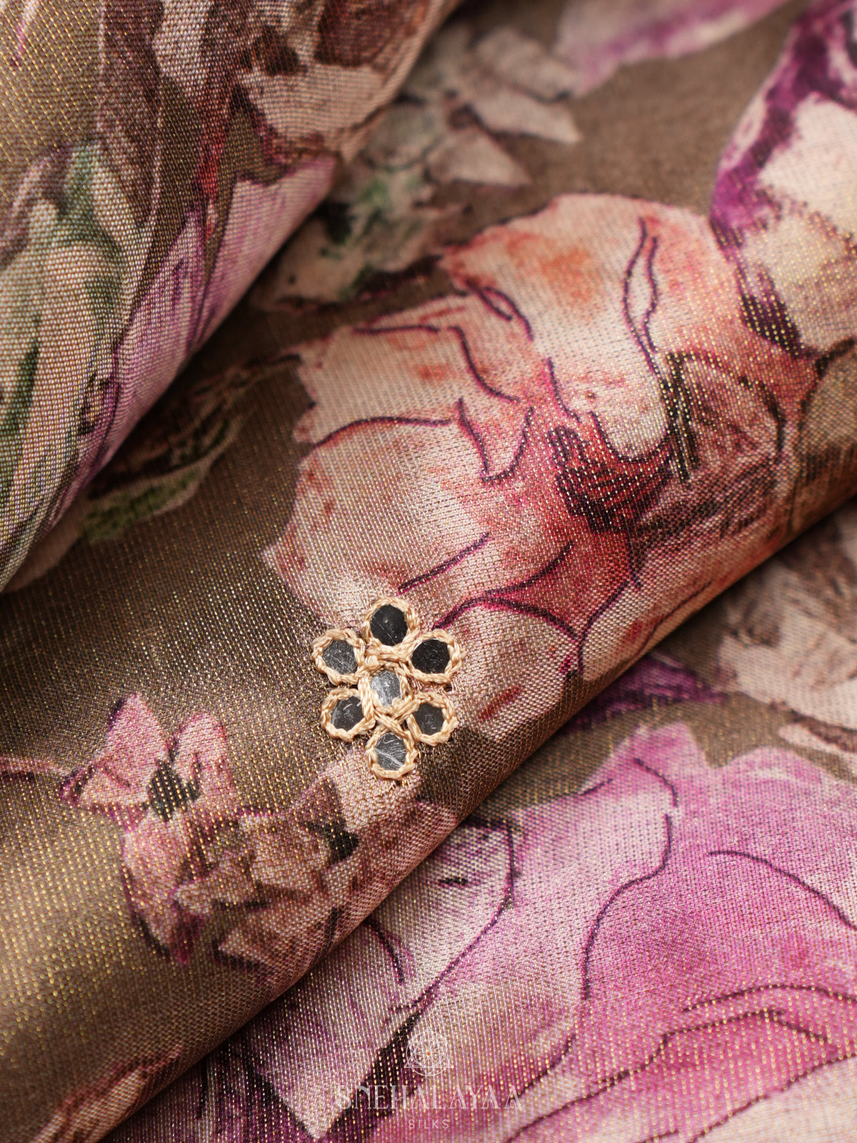 Lilac Designer Saree