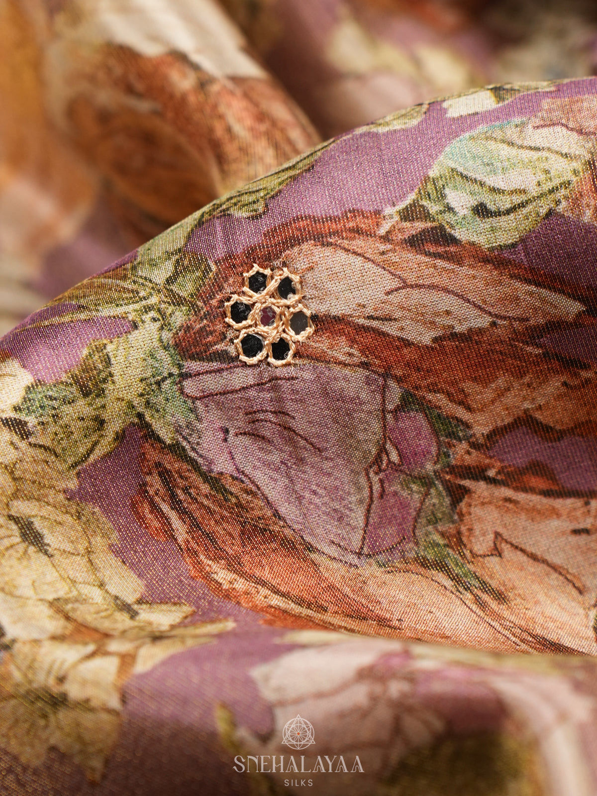 Lilac Designer Saree