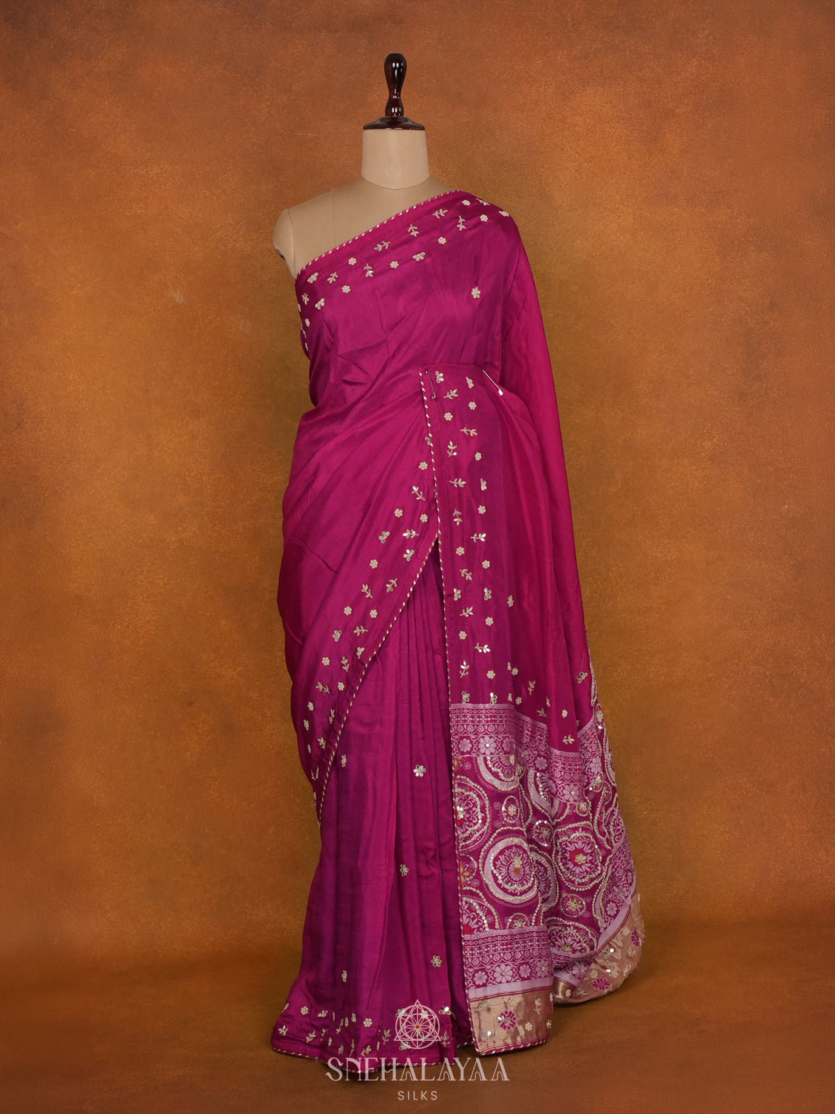 Pink Designer Saree
