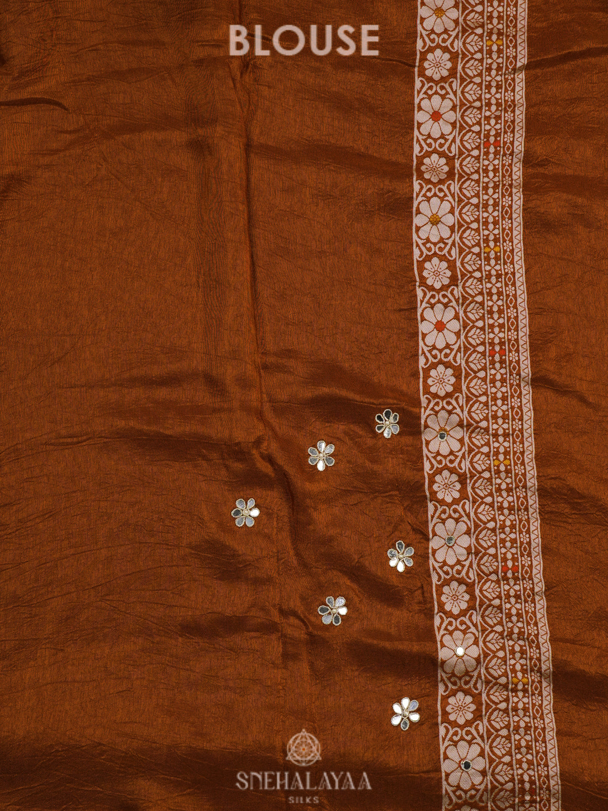 Brown Designer Saree