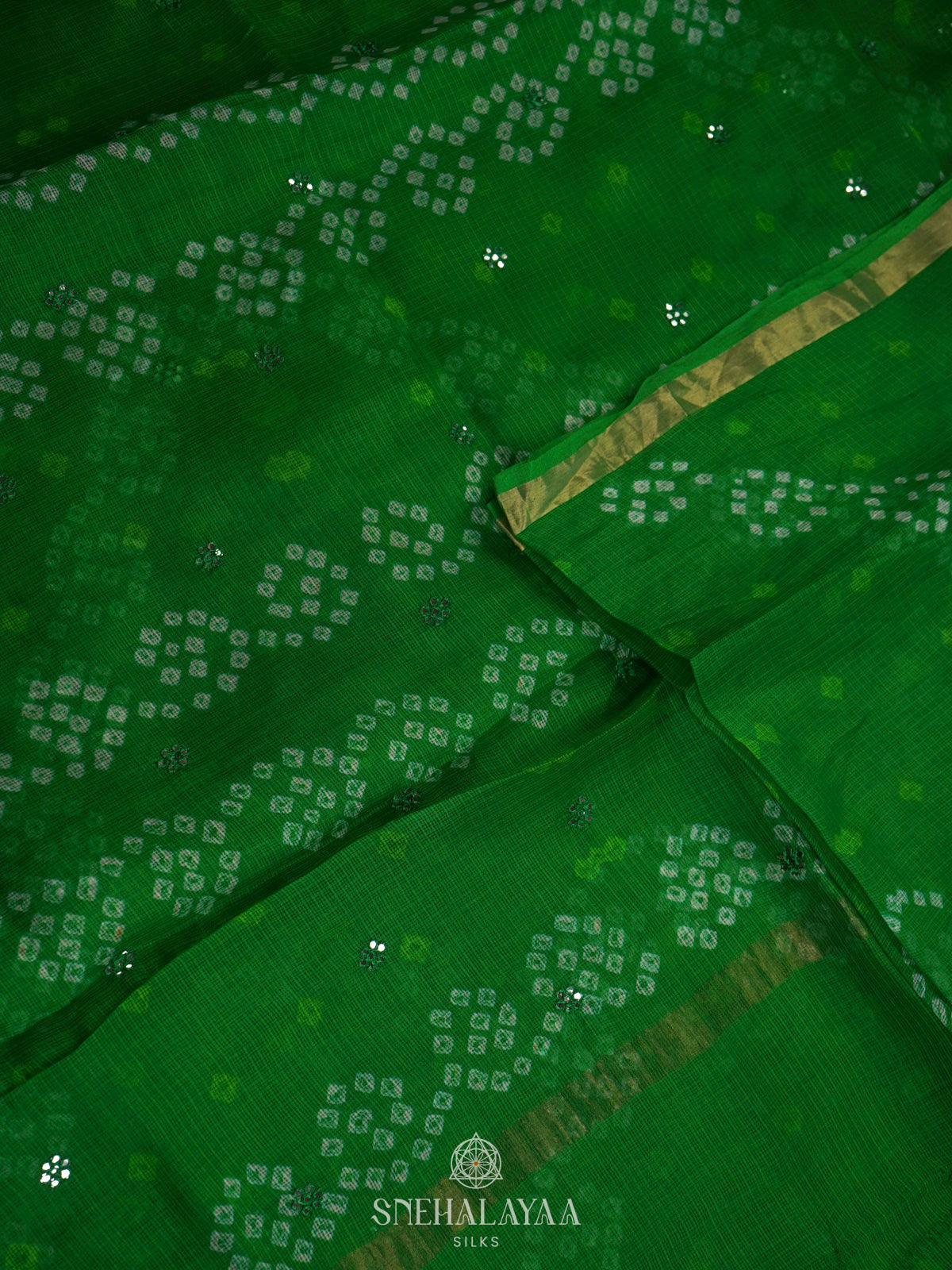 Emerald Green Kota Saree