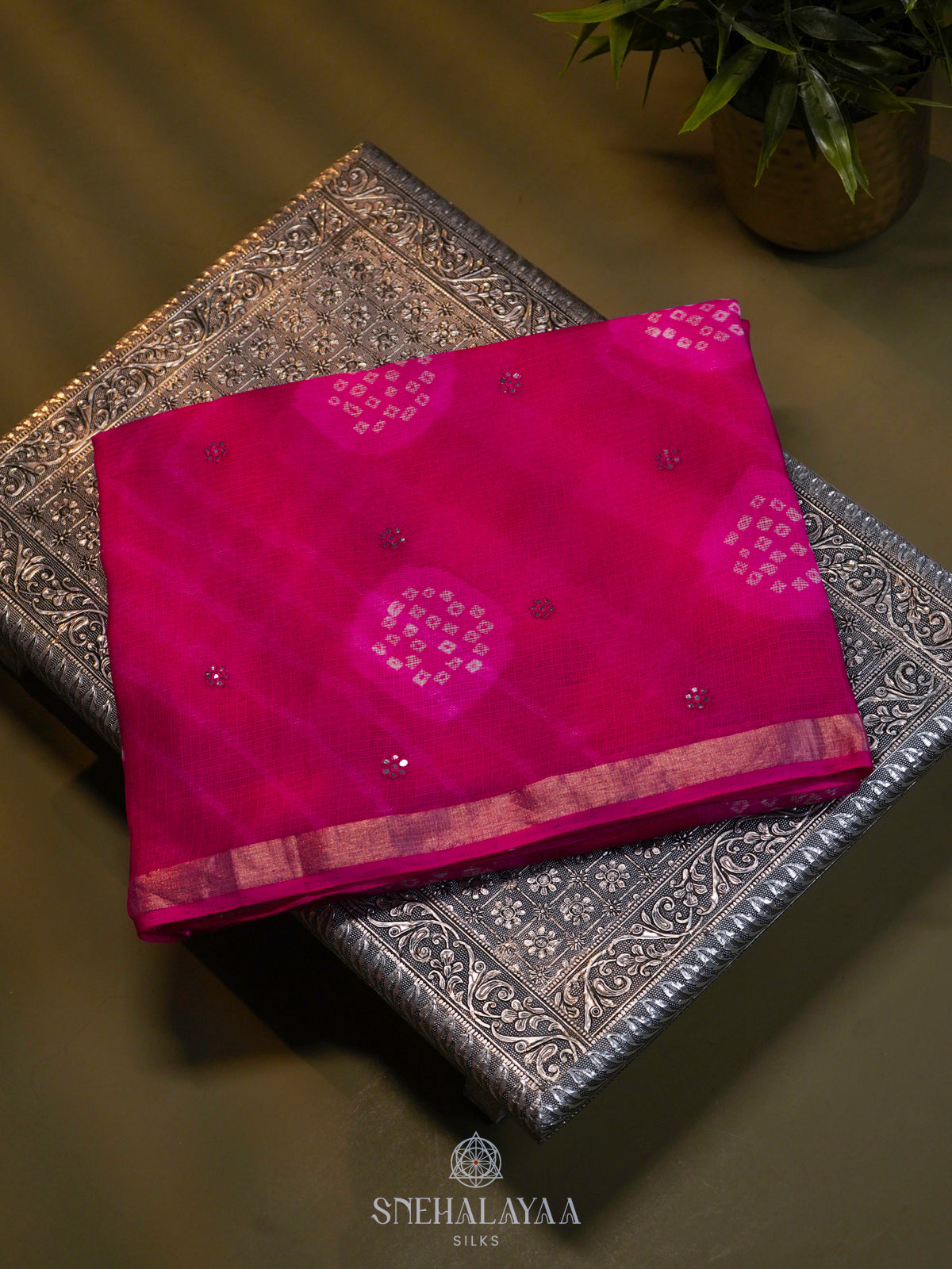 Pink Kota Saree