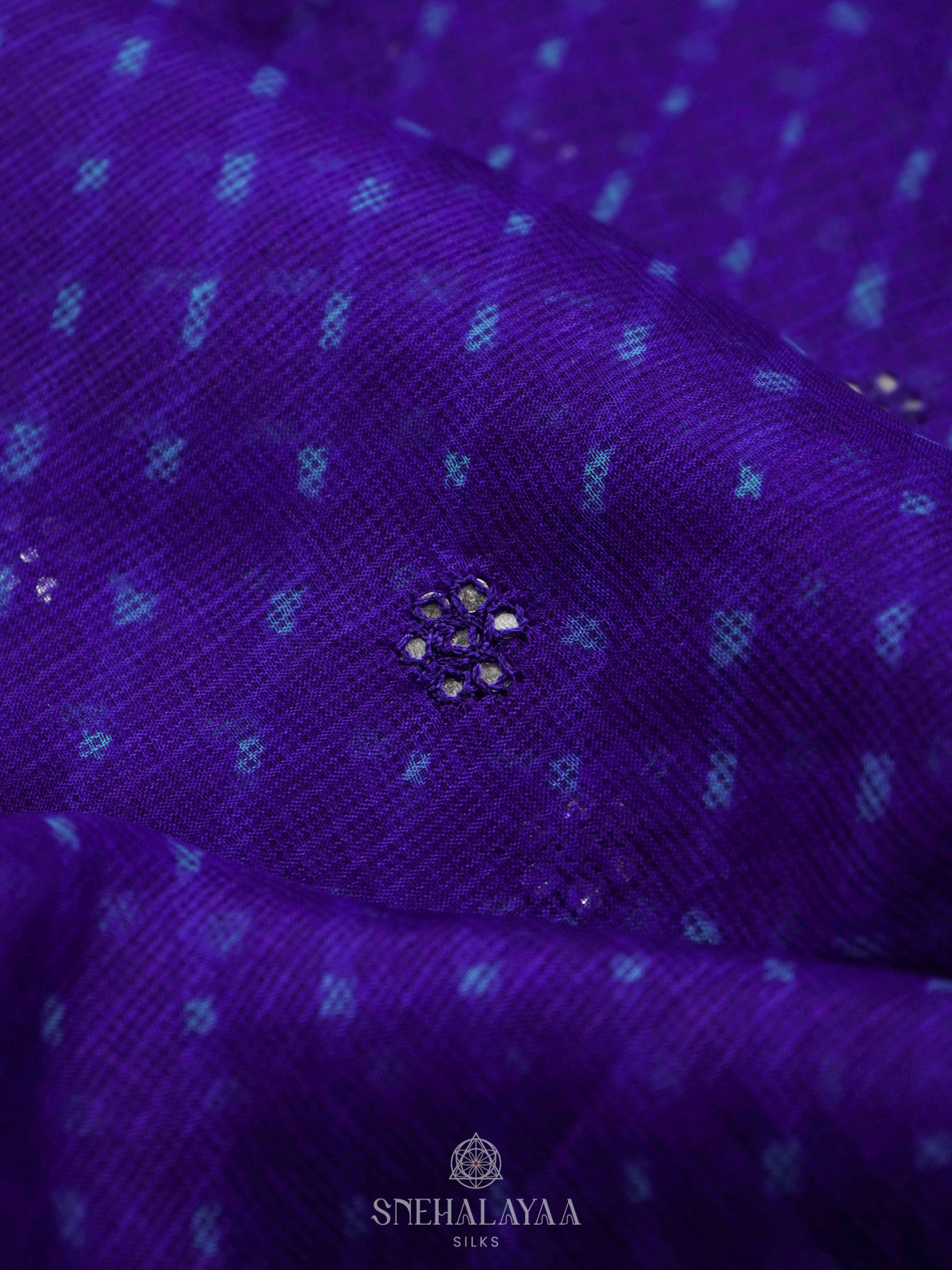 Navy Blue Kota Saree