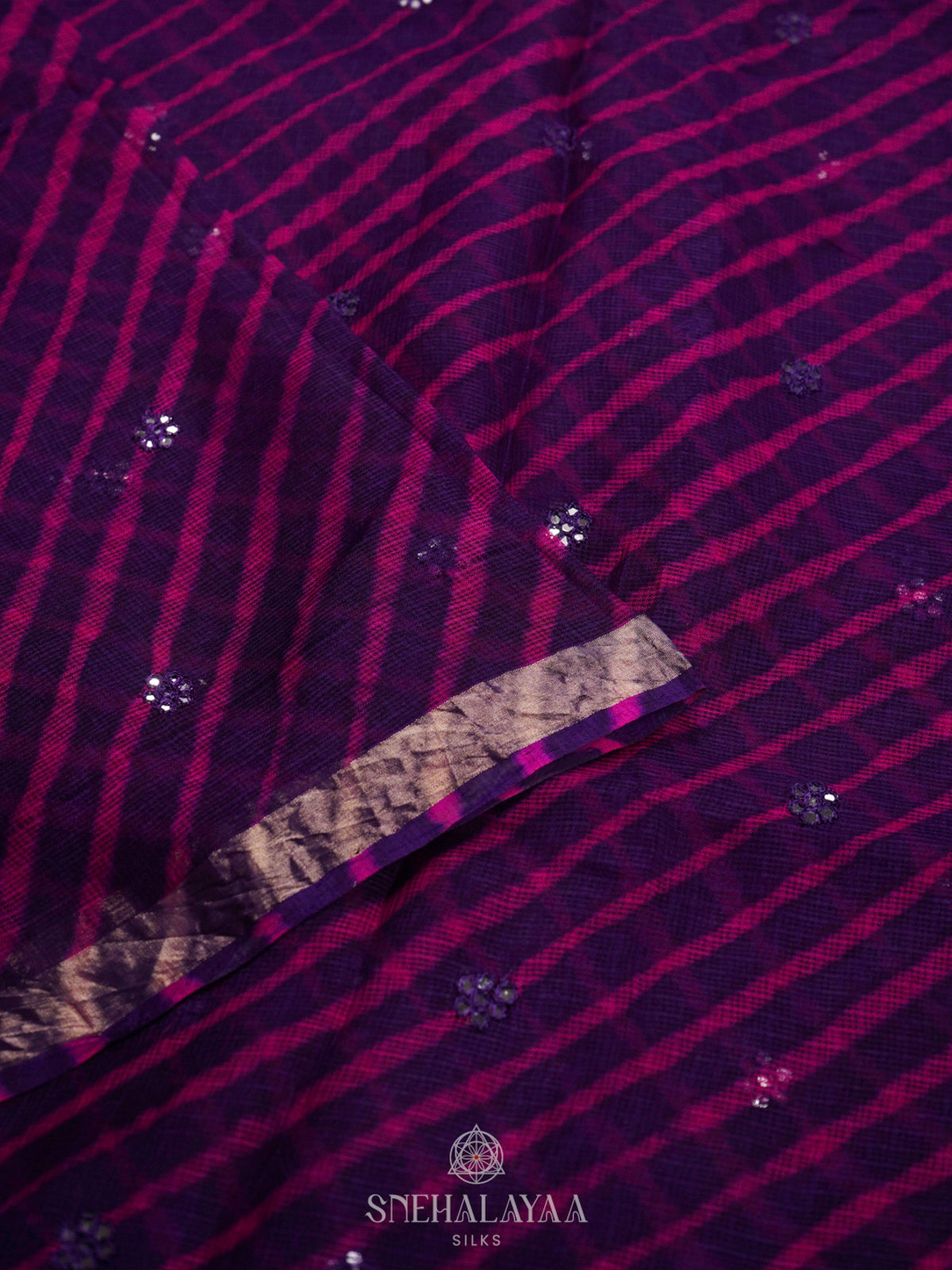 Purple Kota Saree