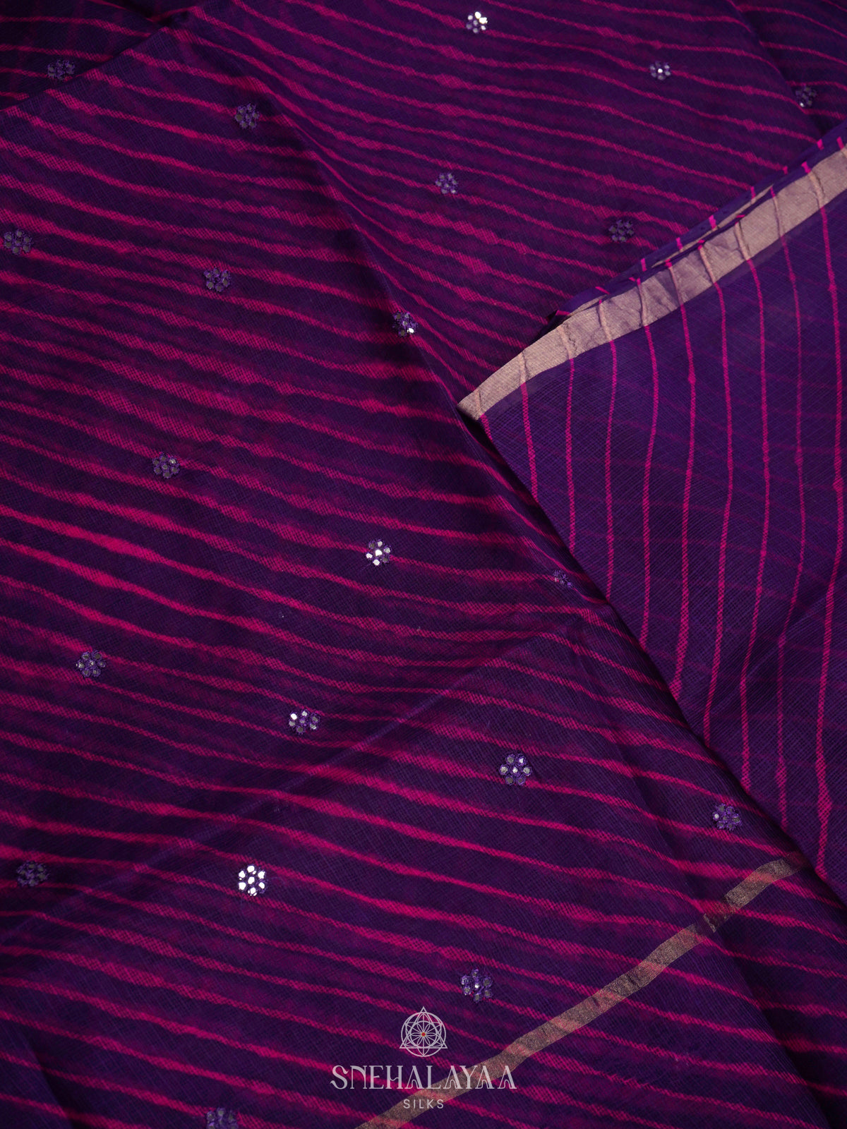 Purple Kota Saree