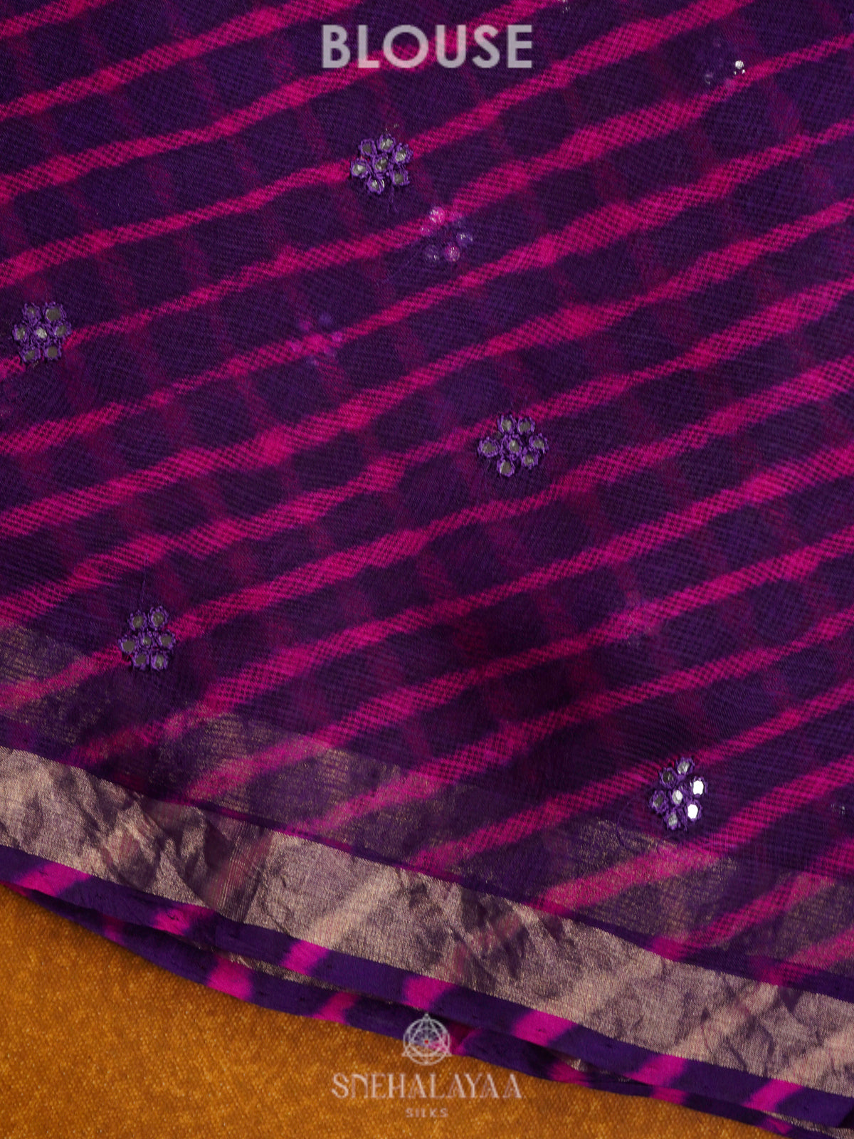Purple Kota Saree
