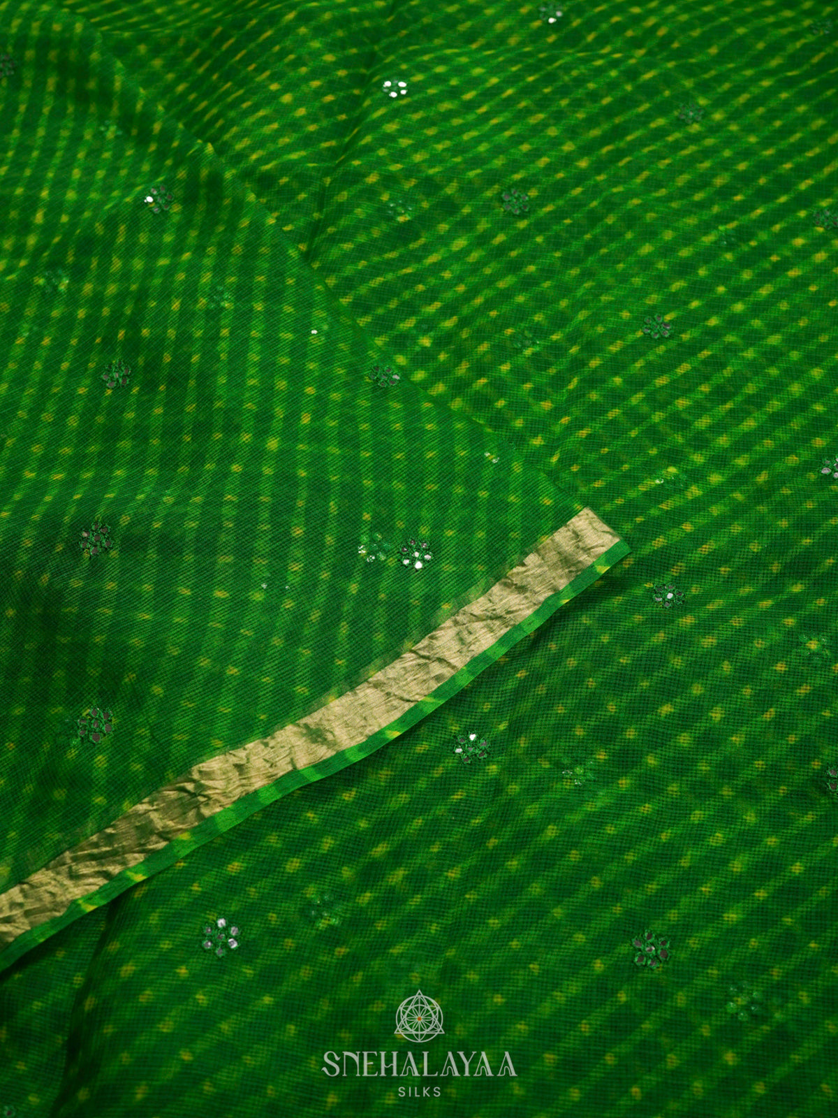 Emerald Green Kota Saree