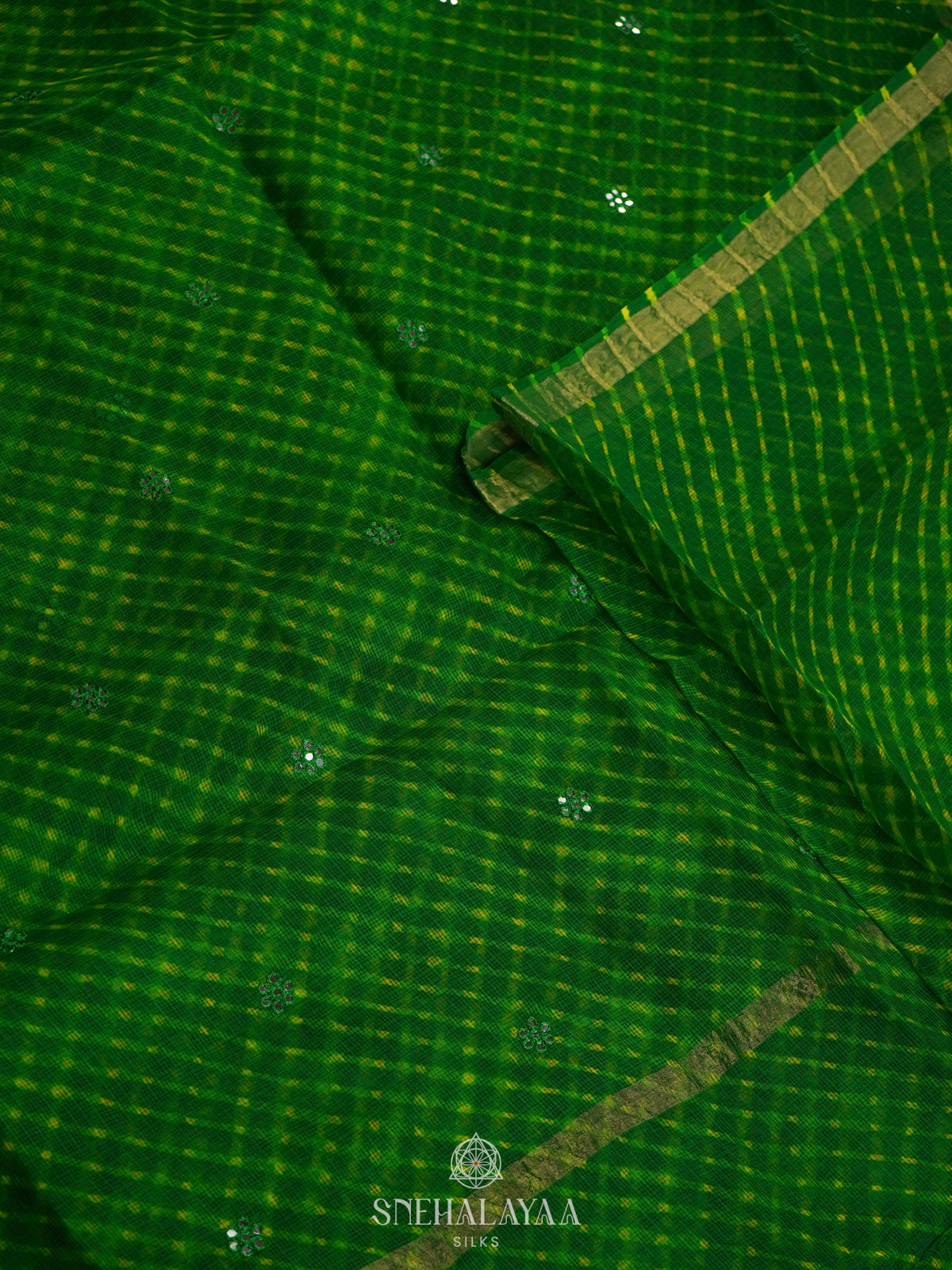 Emerald Green Kota Saree