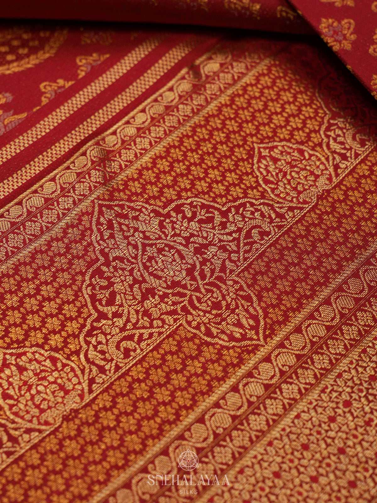 Maroon Kanjivaram Silk Saree